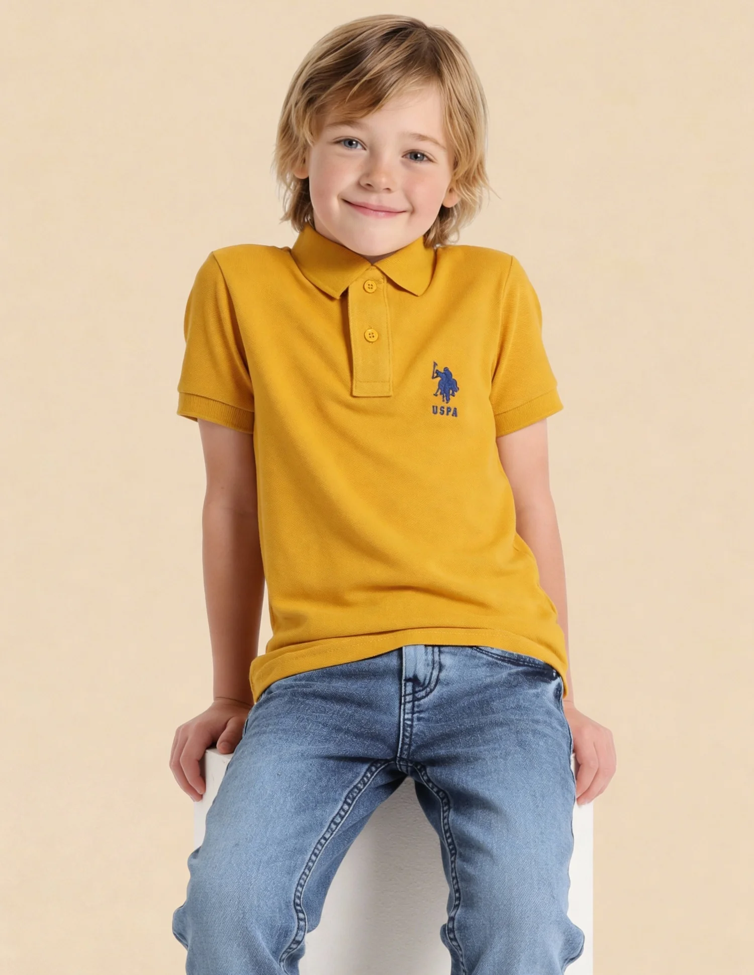 Pure Cotton Solid Polo Shirt