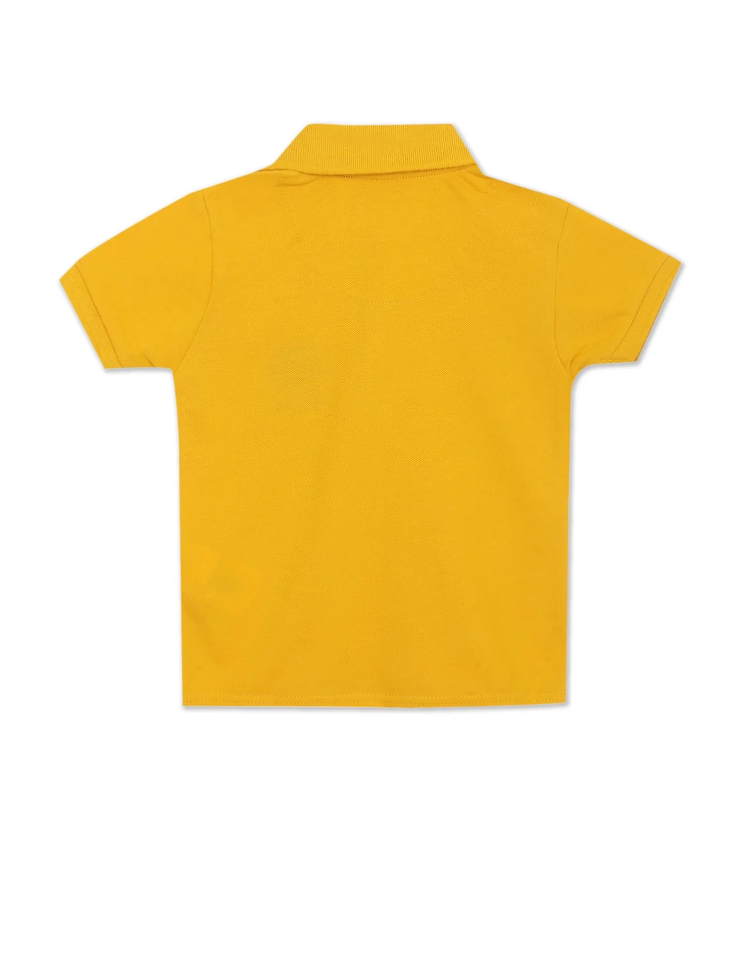 Pure Cotton Solid Polo Shirt - Image 2