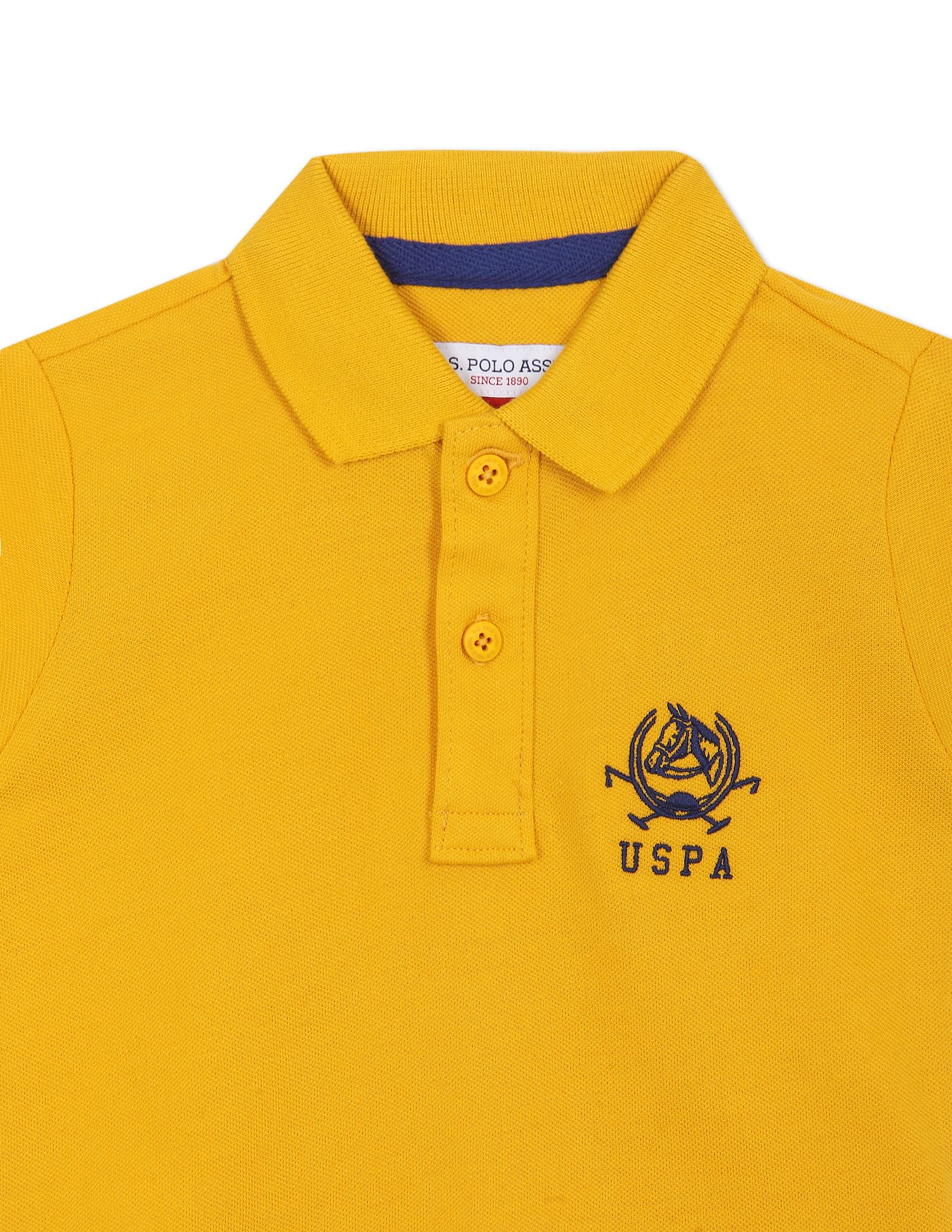 Pure Cotton Solid Polo Shirt - Image 3