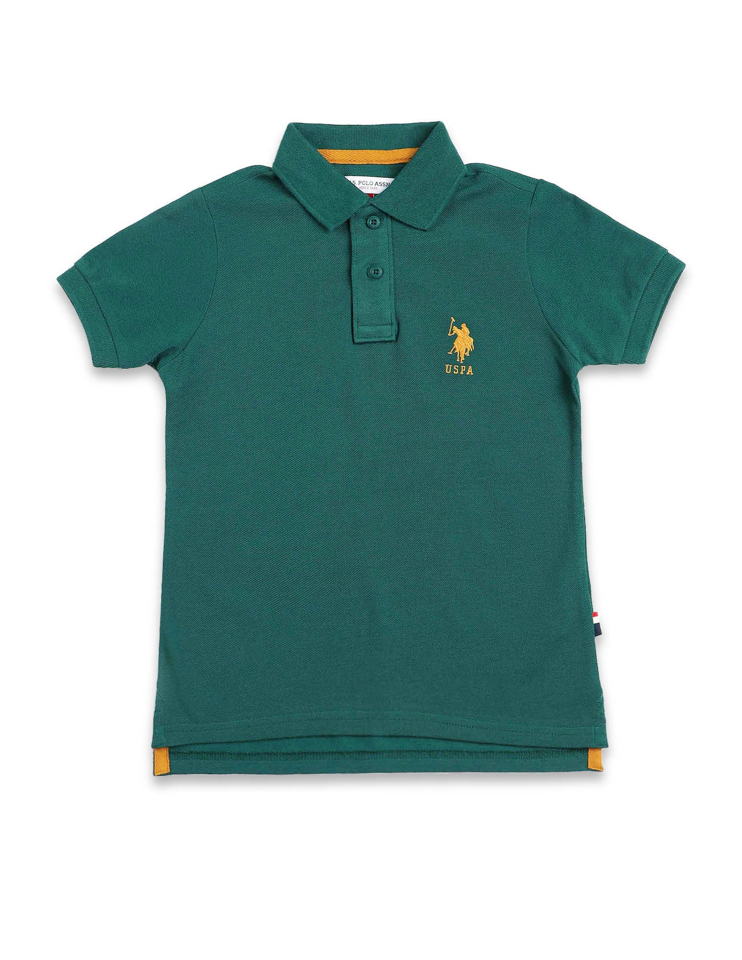 Pure Cotton Solid Polo Shirt - Image 6