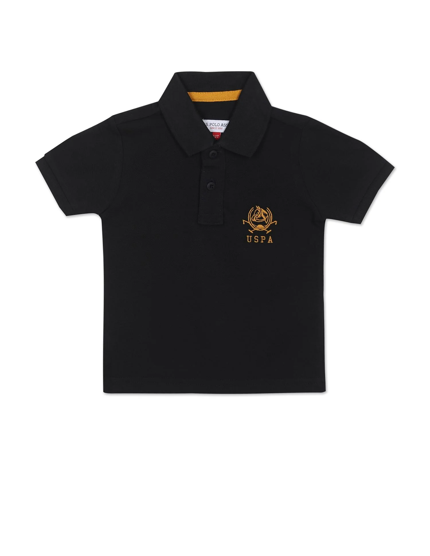 Pure Cotton Solid Polo Shirt