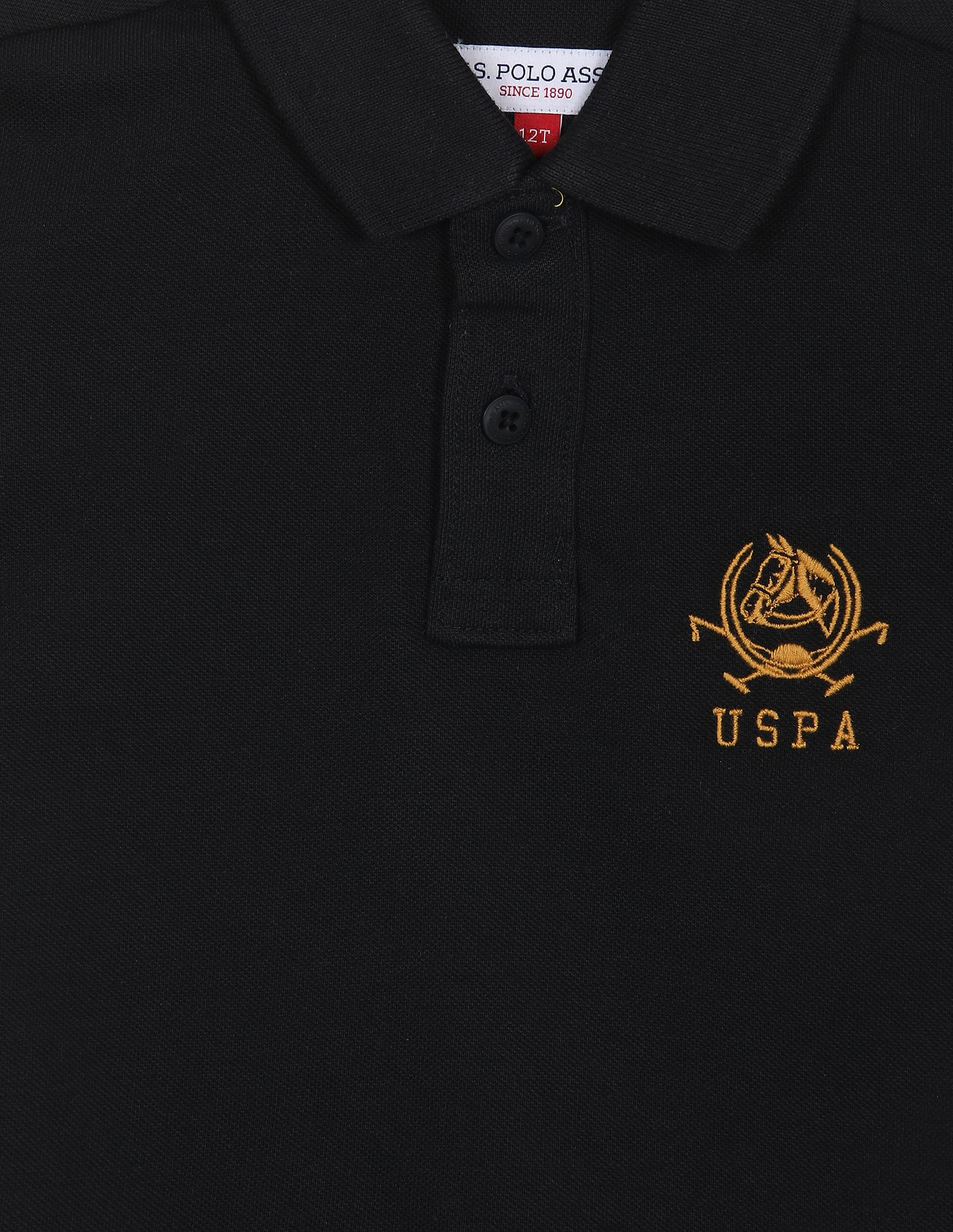 Pure Cotton Solid Polo Shirt - Image 3