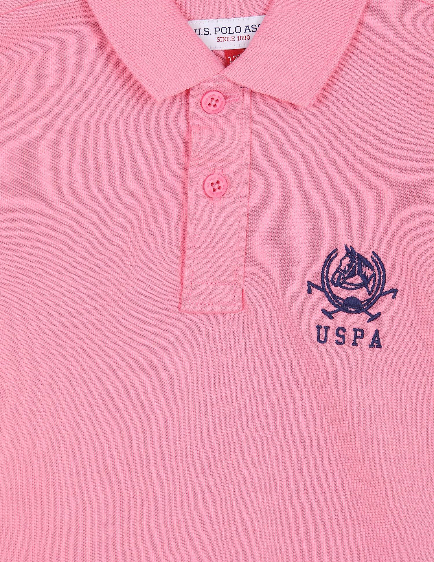 Pure Cotton Solid Polo Shirt - Image 3