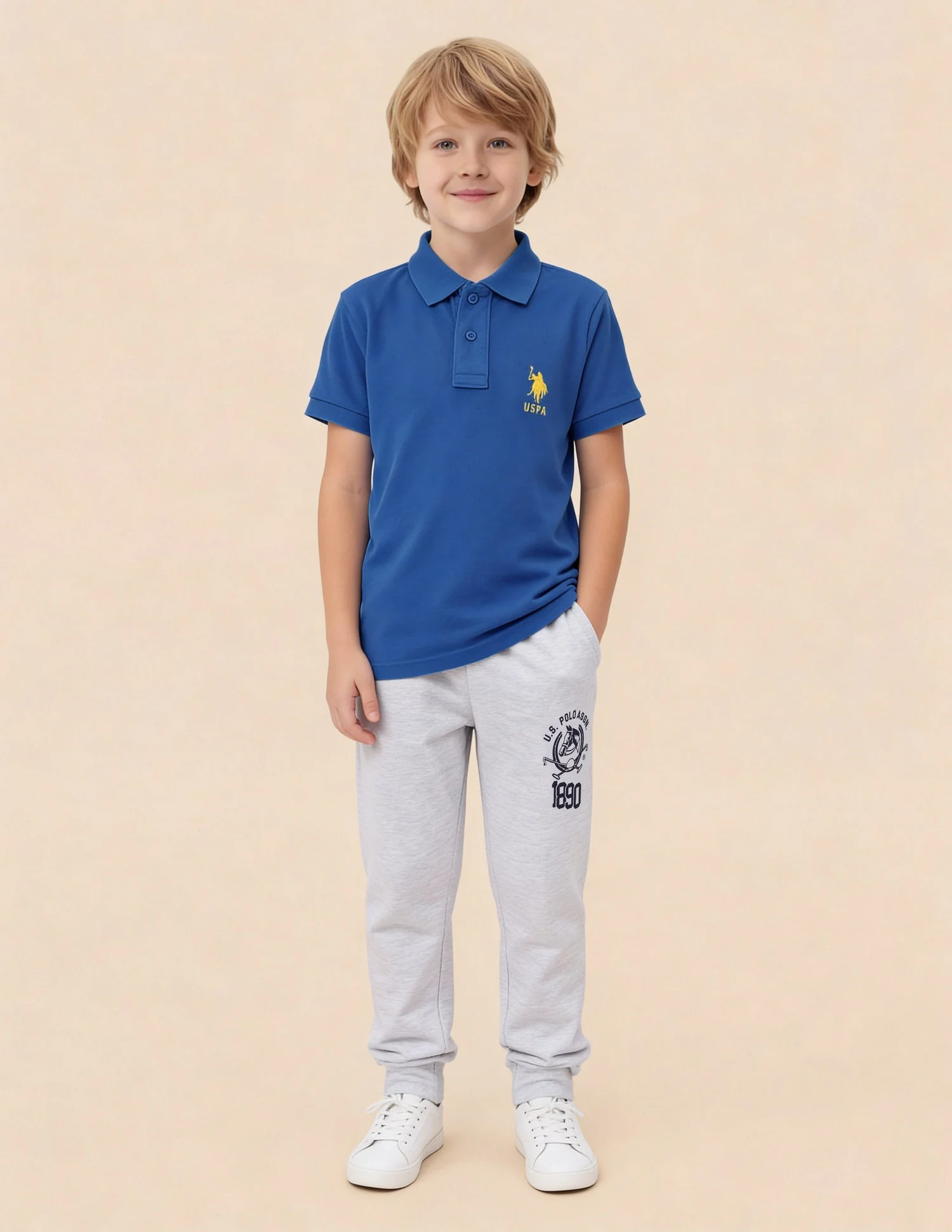 Pure Cotton Solid Polo Shirt - Image 3