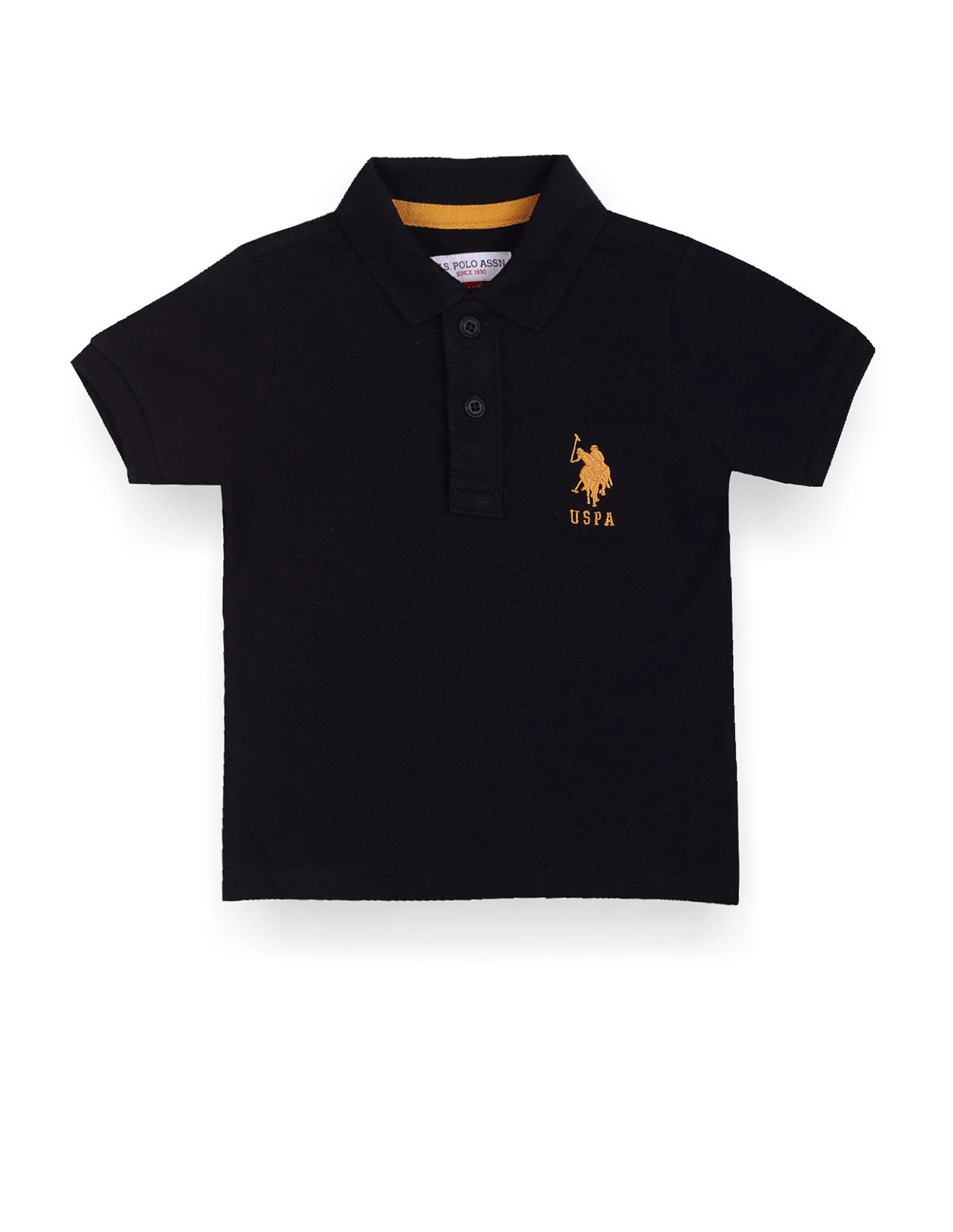 Pure Cotton Solid Polo Shirt