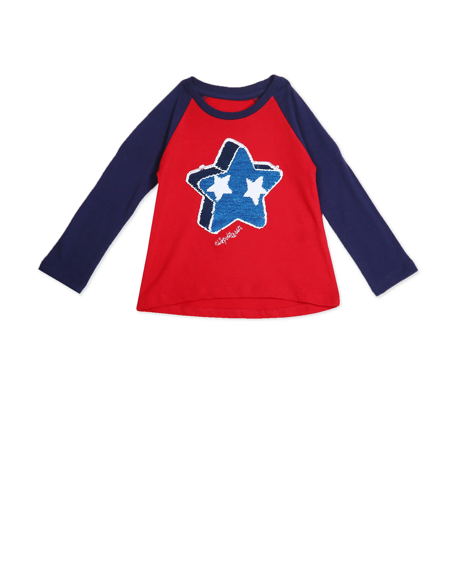 Raglan Sleeve Embellished T-Shirt