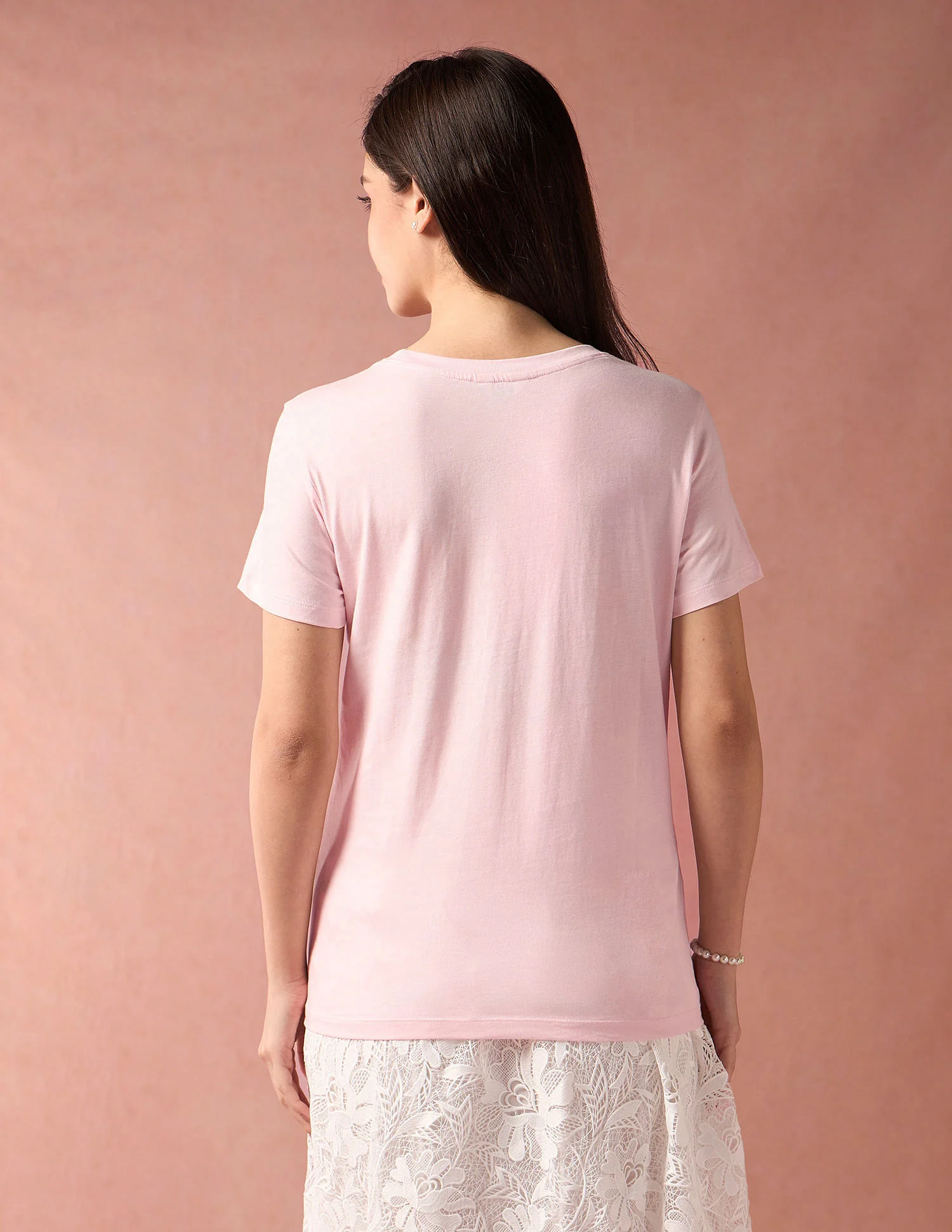 Rainbow Sticker Print Cotton T-Shirt - Image 5
