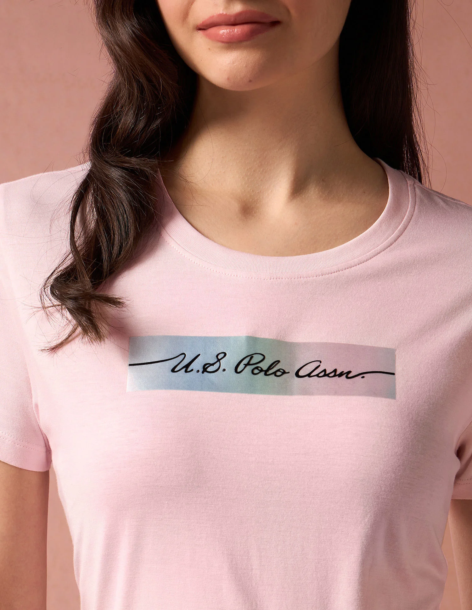 Rainbow Sticker Print Cotton T-Shirt - Image 7