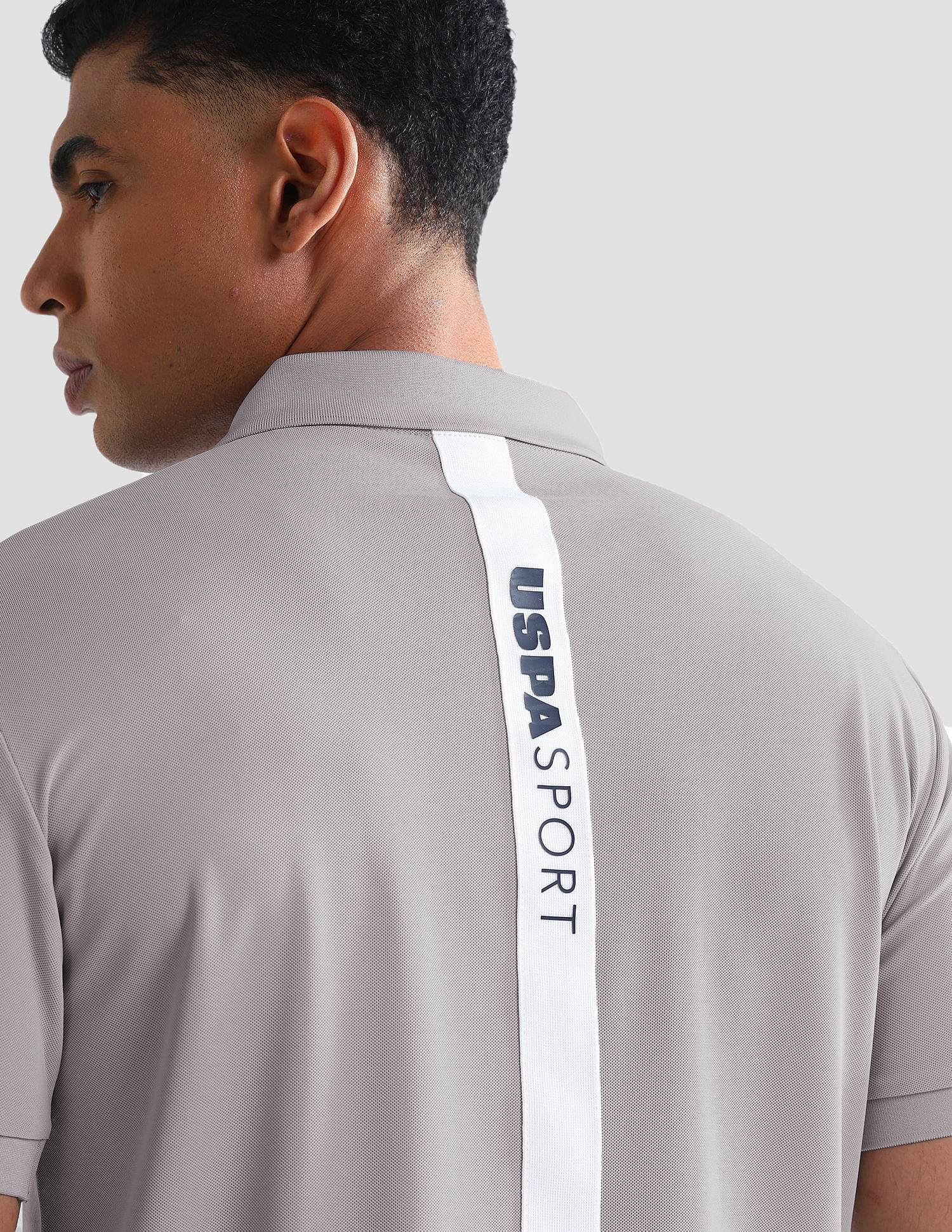 Rear Brand Stripe Slim Polo Shirt - Image 9