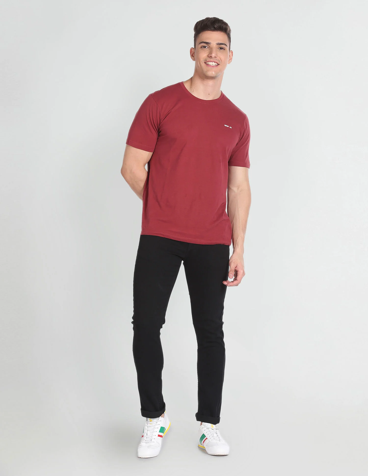 Regallo Skinny Fit Black Jeans - Image 3