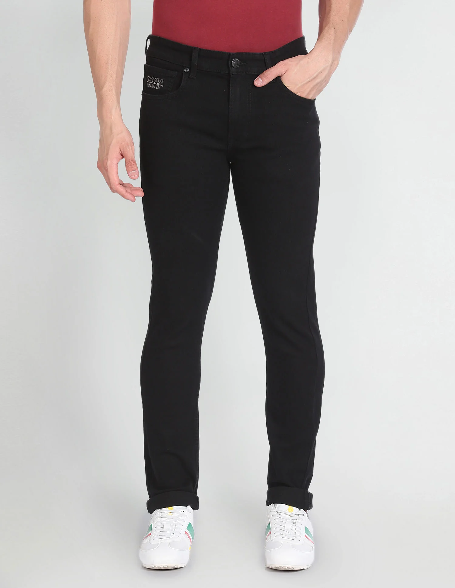 Regallo Skinny Fit Black Jeans - Image 6