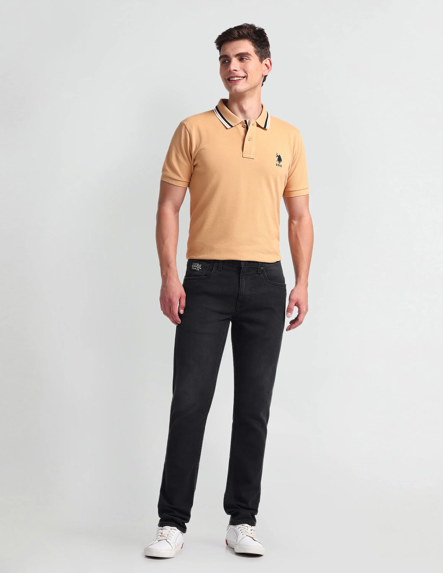 Regallo Skinny Fit Black Jeans - Image 3