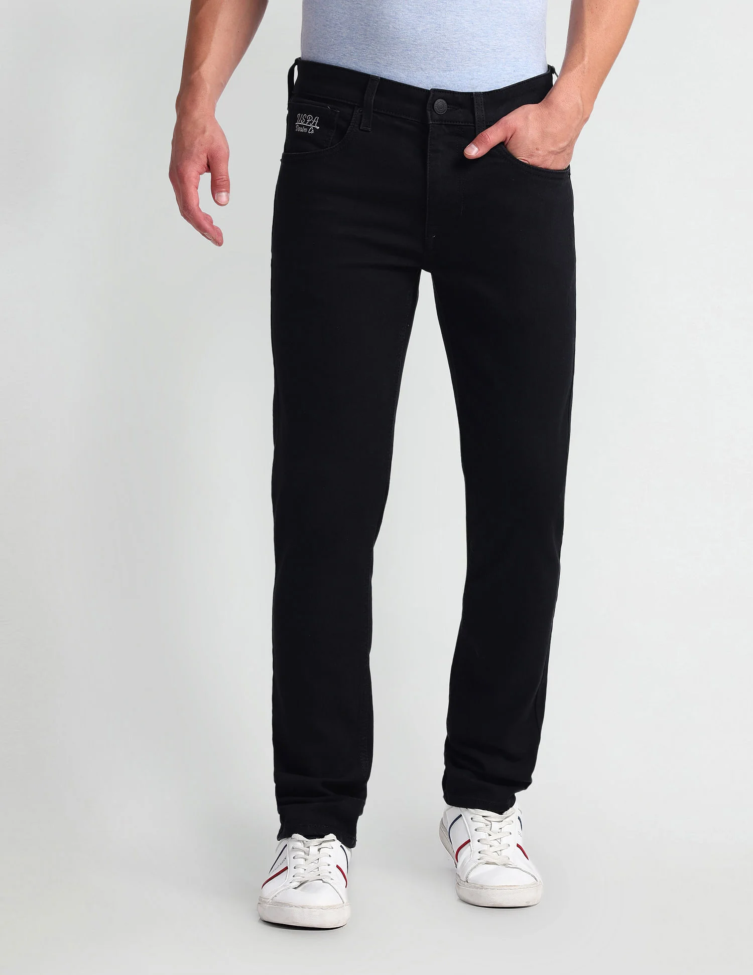 Regallo Skinny Fit Black Jeans - Image 6