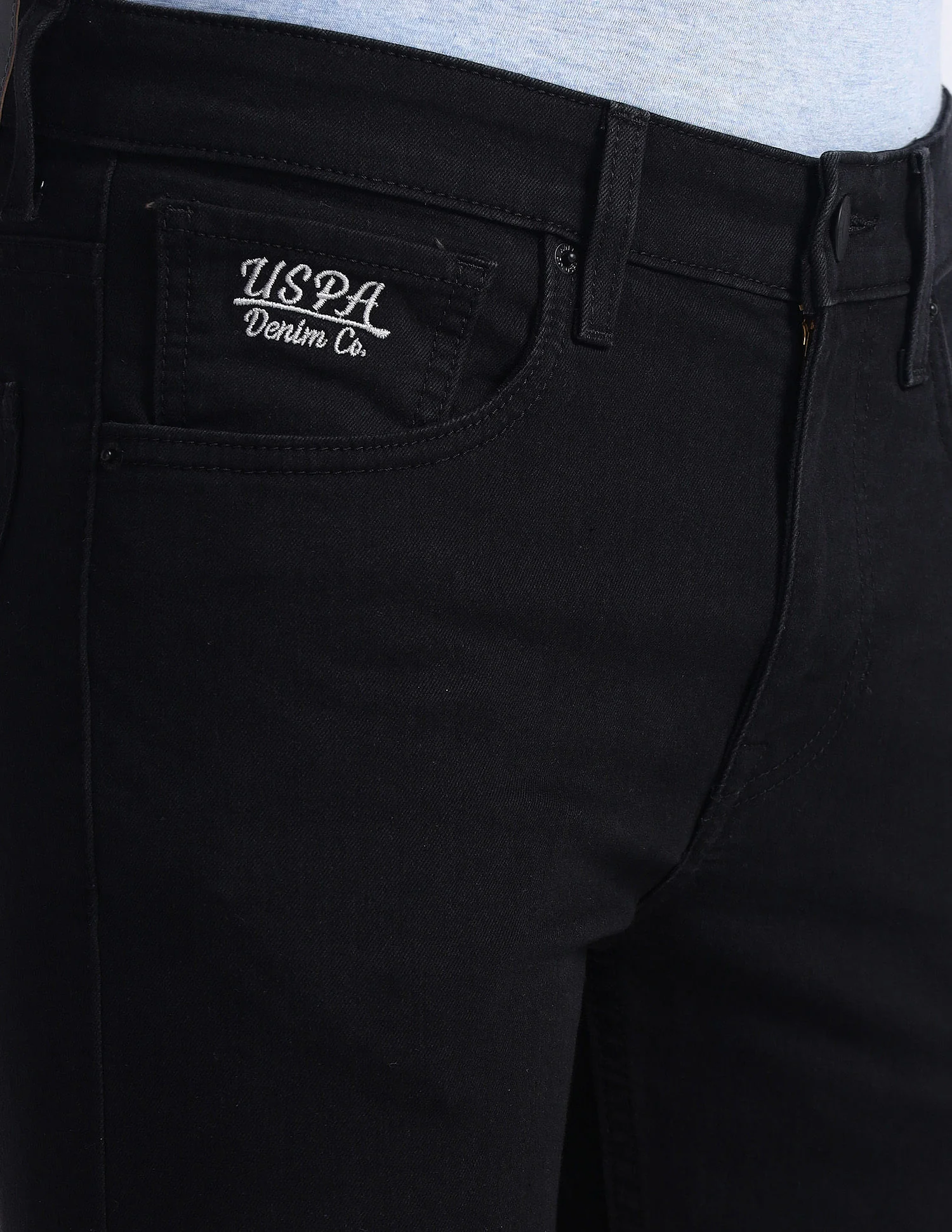 Regallo Skinny Fit Black Jeans - Image 7