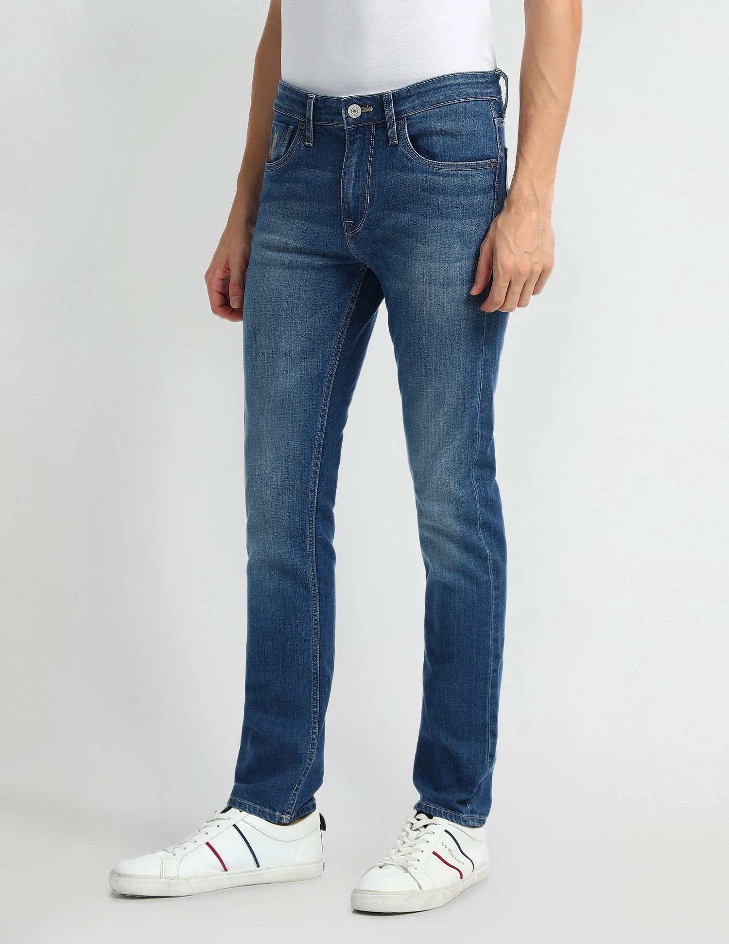 Regallo Skinny Fit Blue Jeans - Image 4