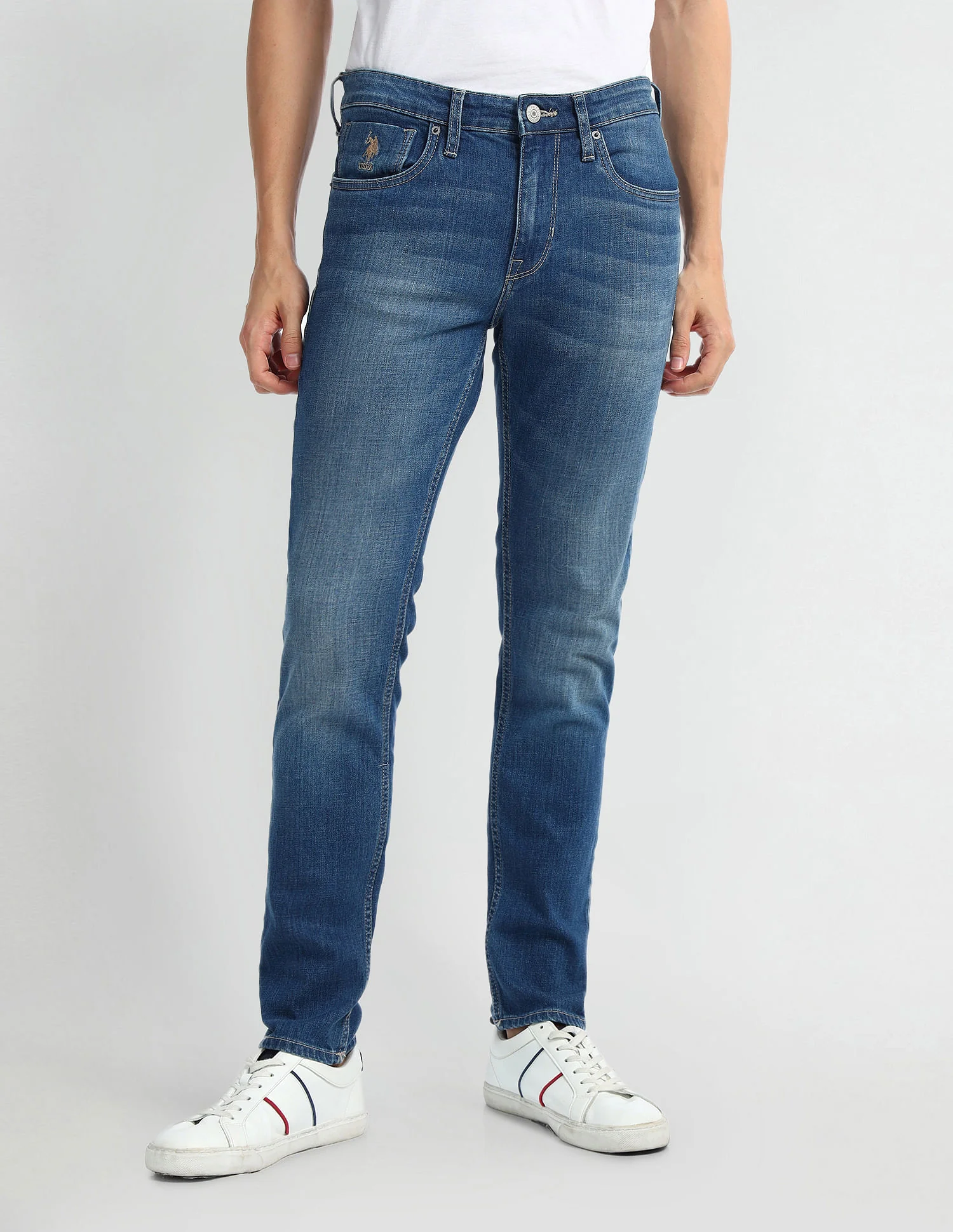 Regallo Skinny Fit Blue Jeans - Image 6