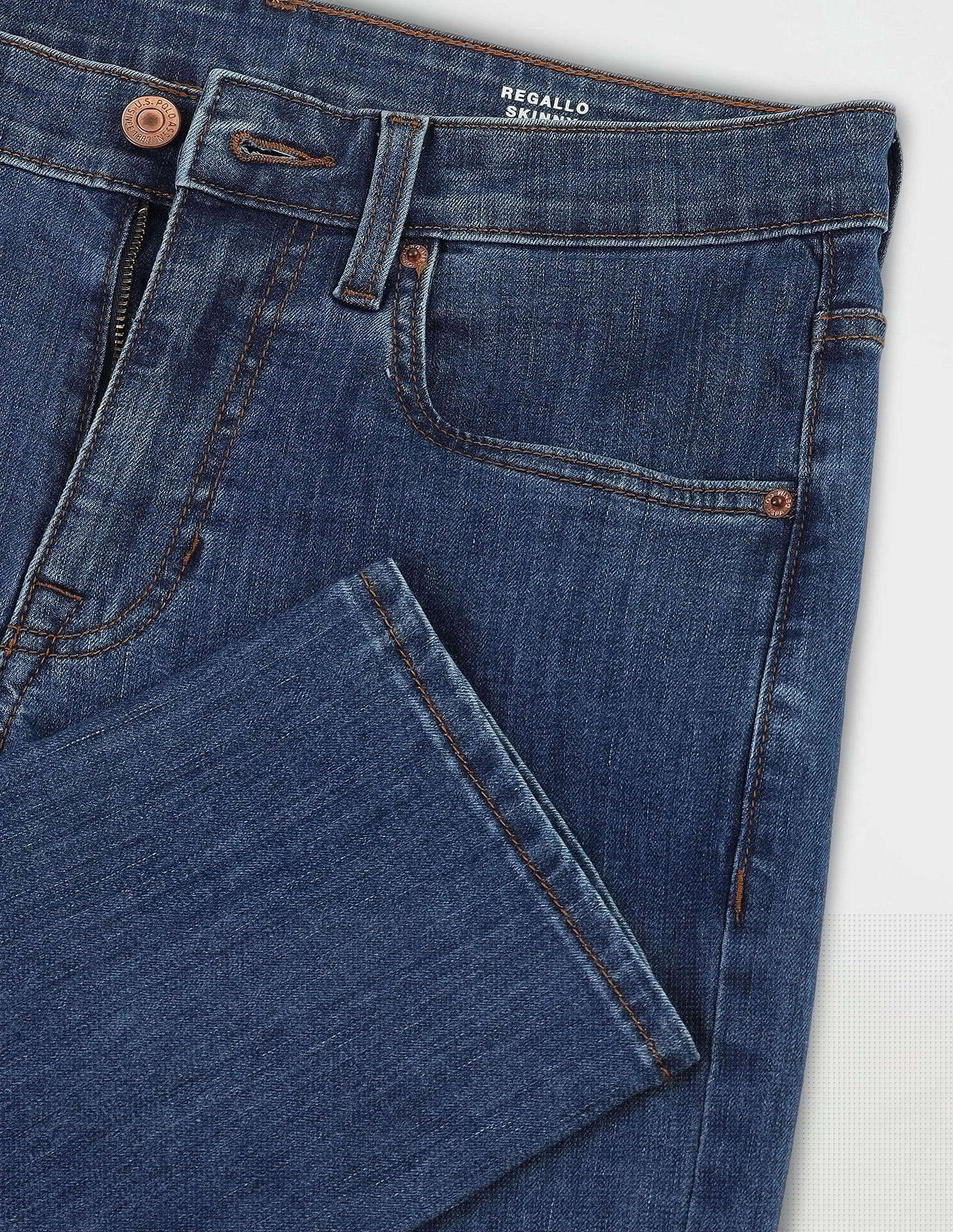 Regallo Skinny Fit Blue Jeans - Image 2