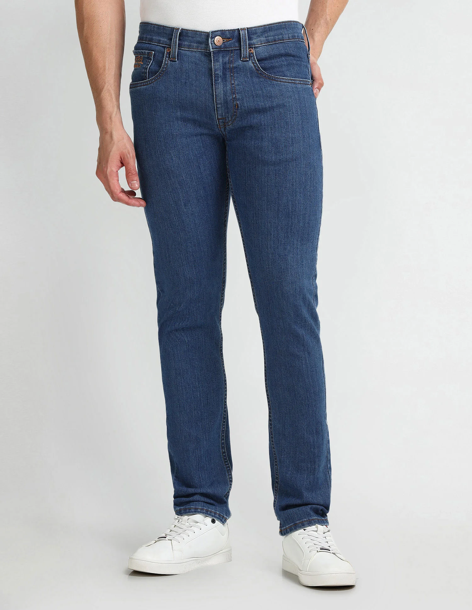 Regallo Skinny Fit Blue Jeans - Image 6