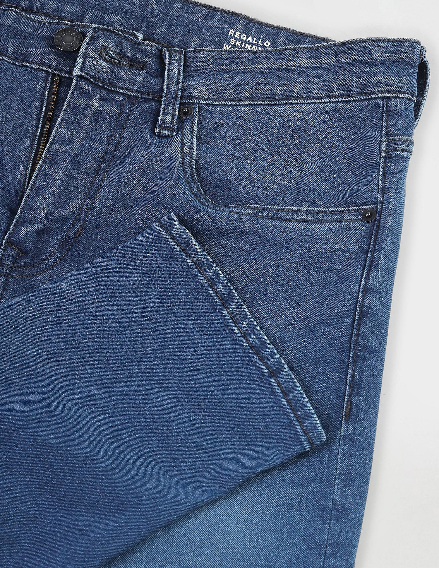 Regallo Skinny Fit Blue Jeans - Image 2