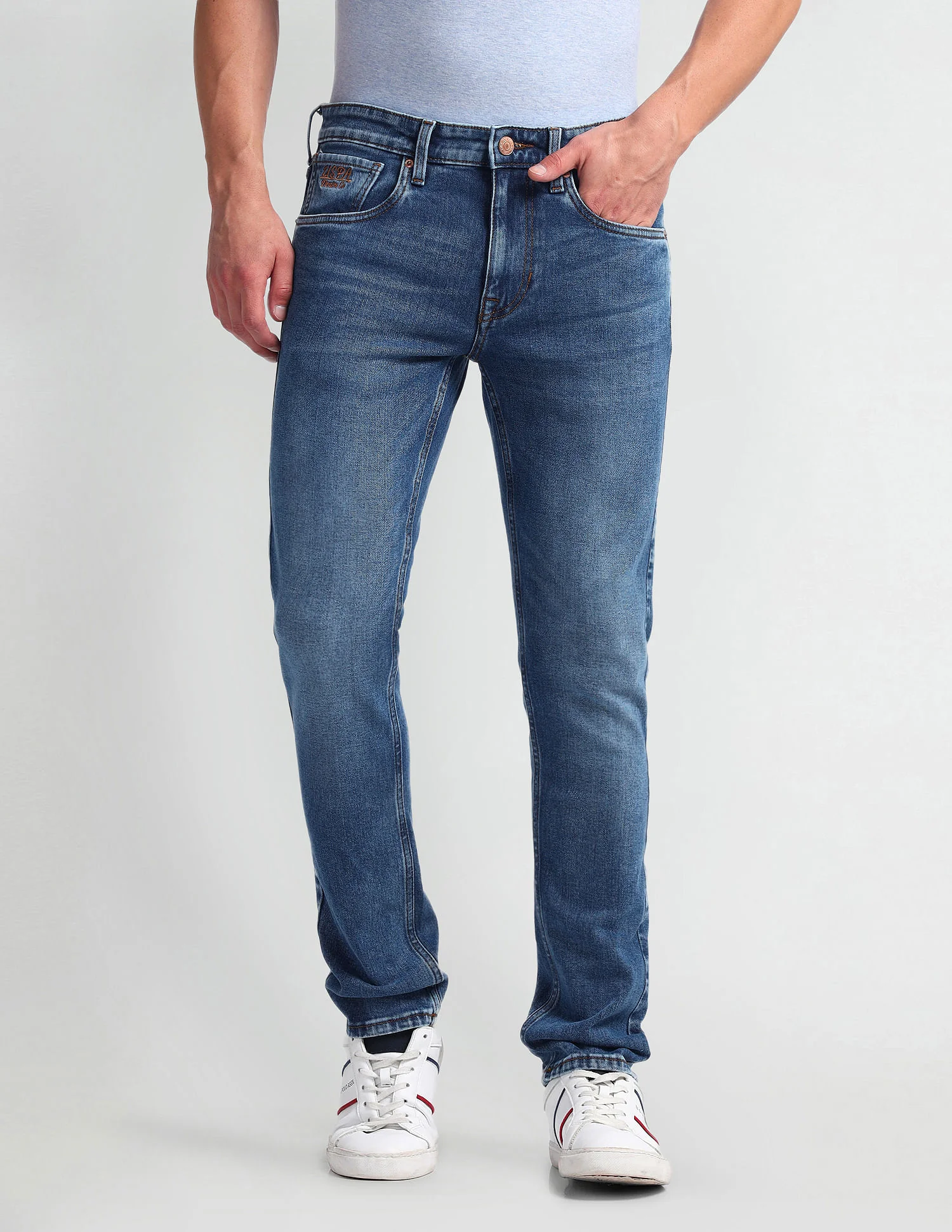 Regallo Skinny Fit Blue Jeans - Image 6