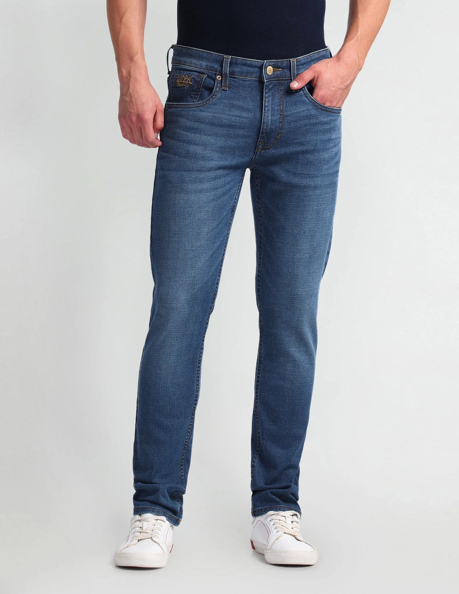 Regallo Skinny Fit Blue Jeans - Image 6