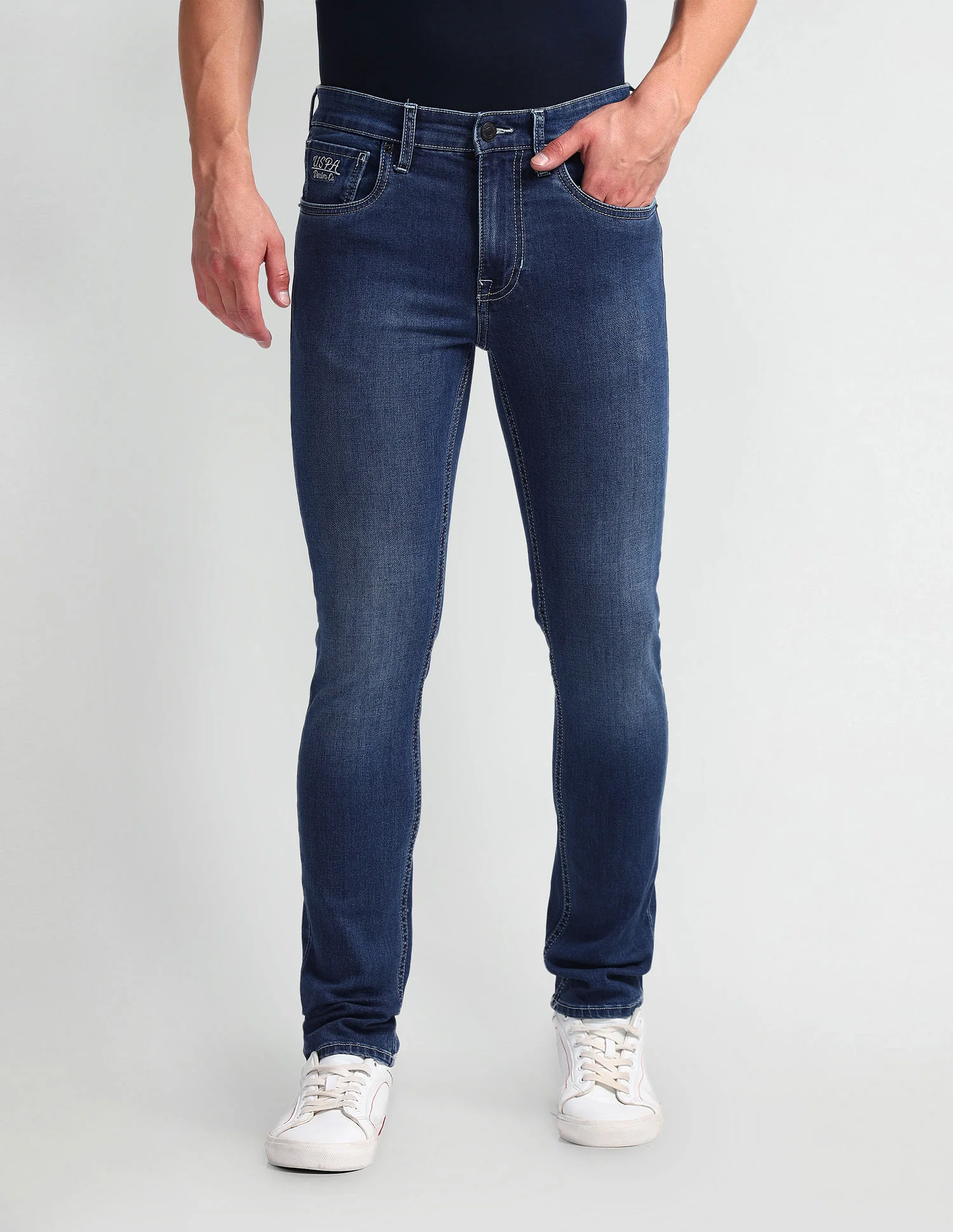 Regallo Skinny Fit Blue Jeans - Image 6