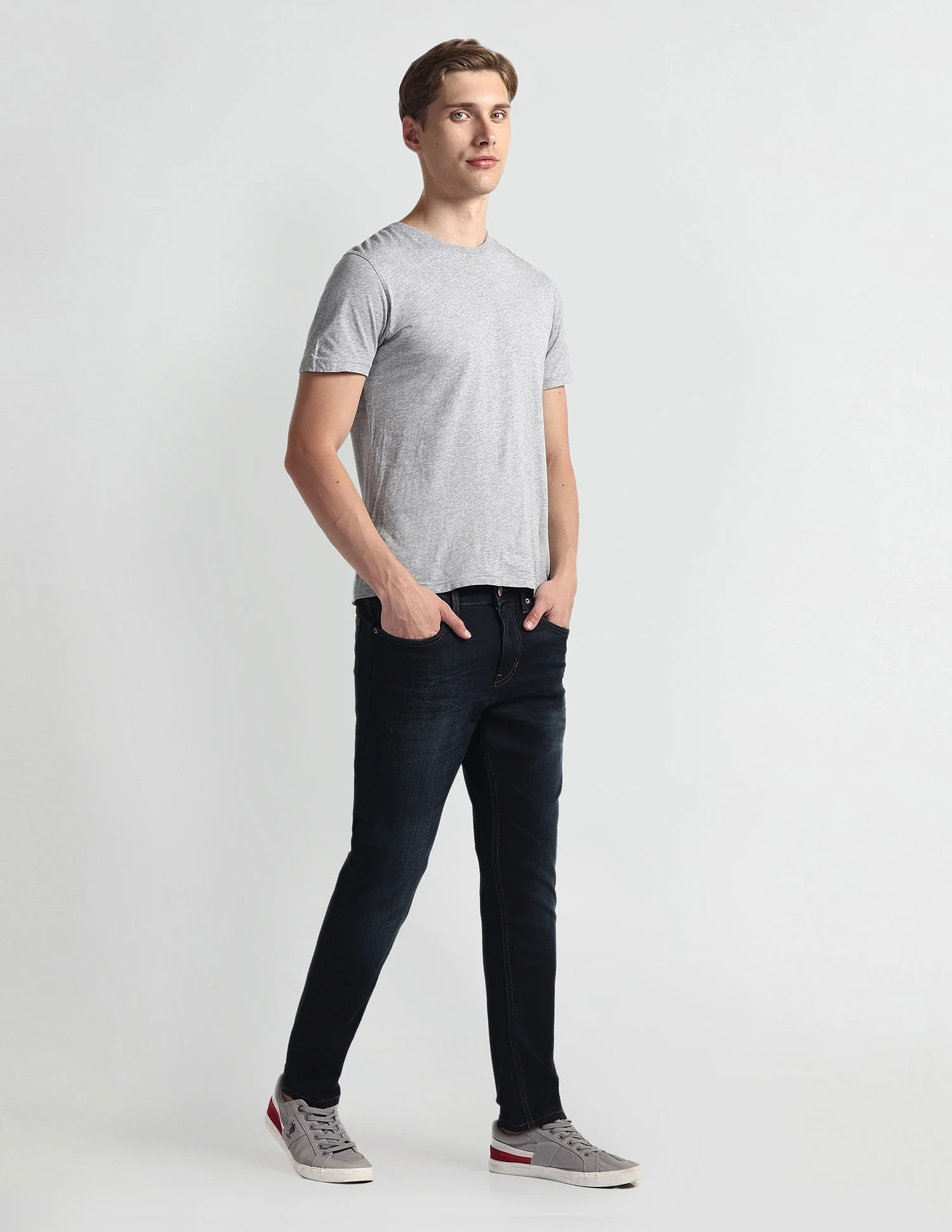 Regallo Skinny Fit Blue Jeans - Image 3