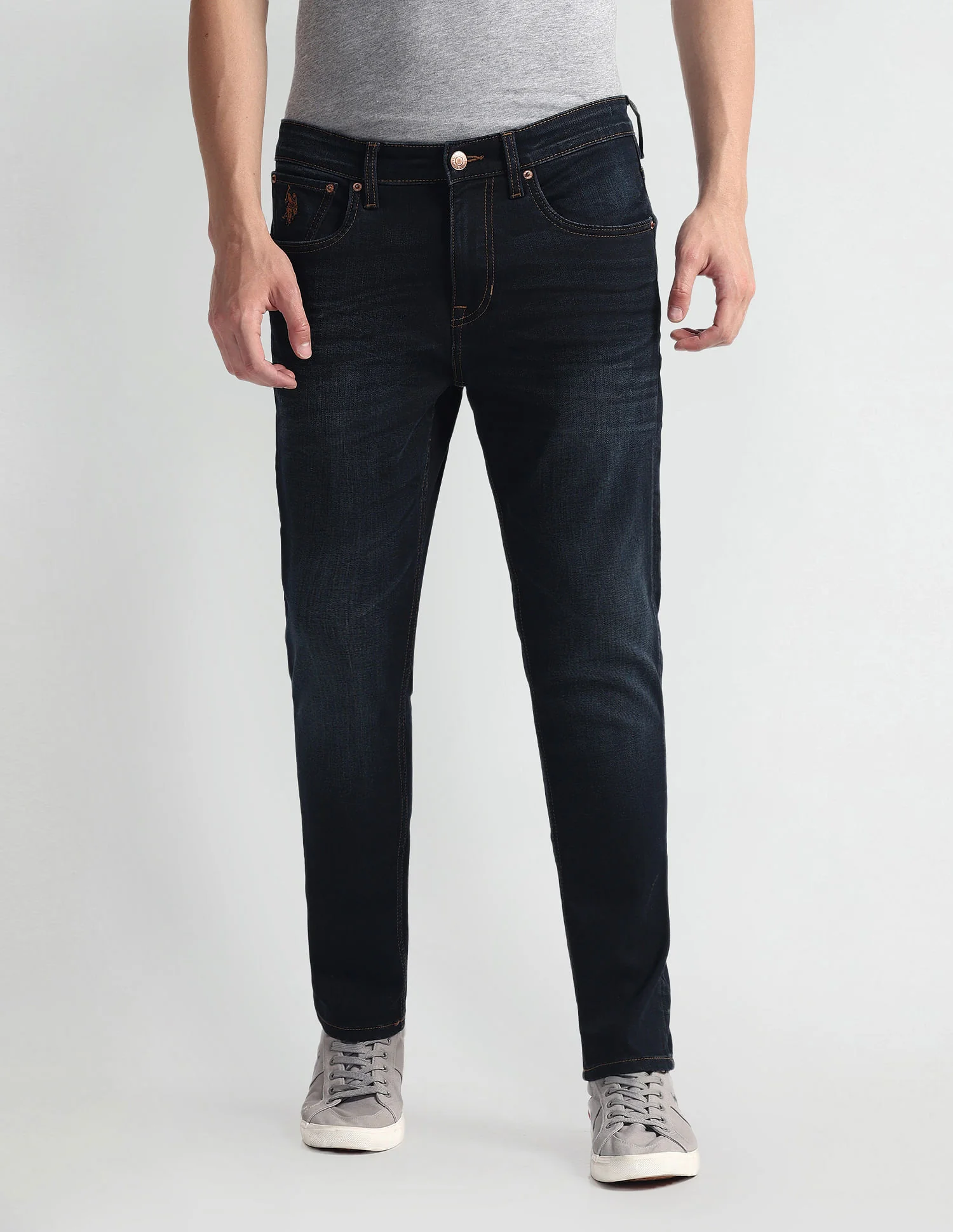 Regallo Skinny Fit Blue Jeans - Image 6