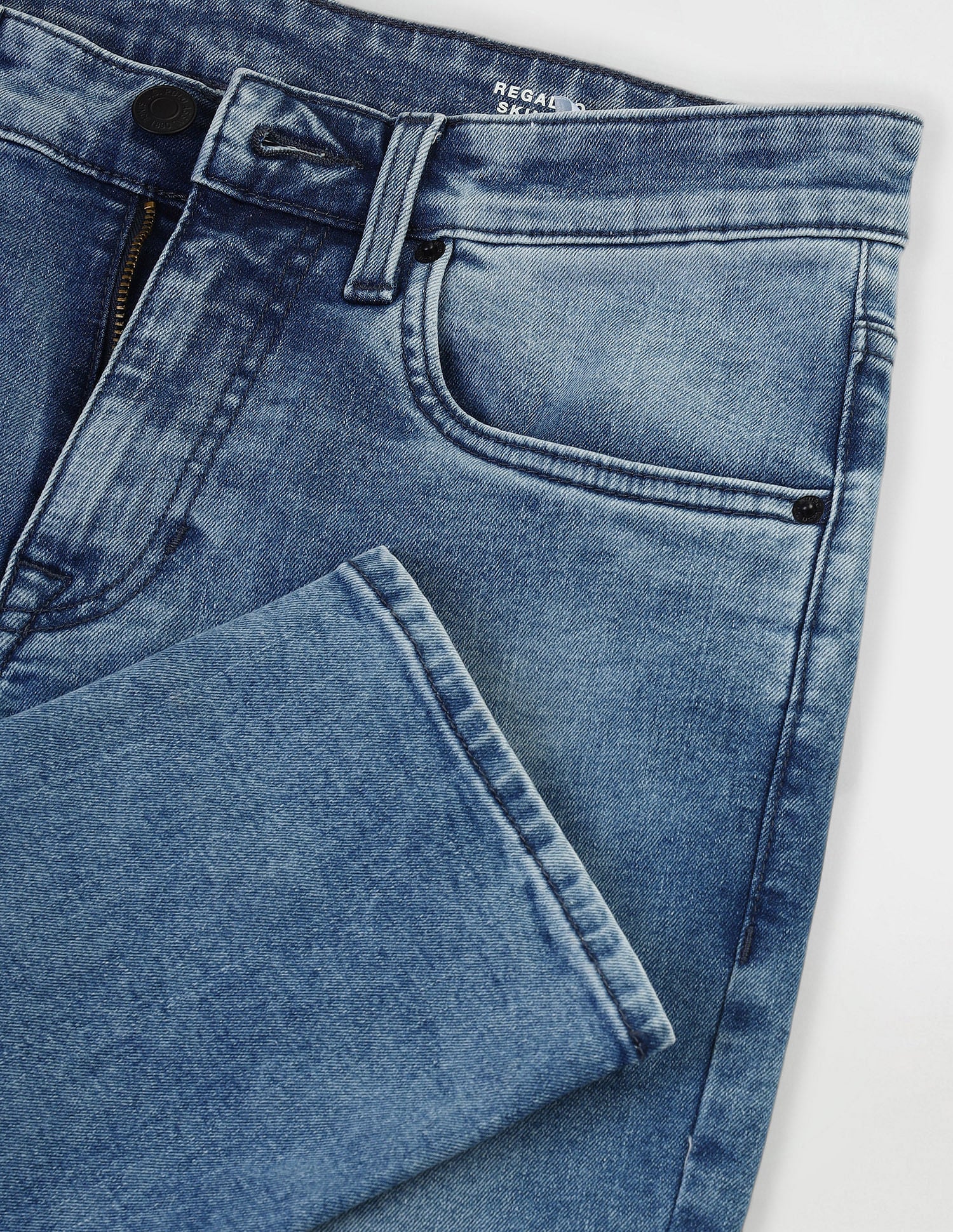 Regallo Skinny Fit Blue Jeans - Image 2