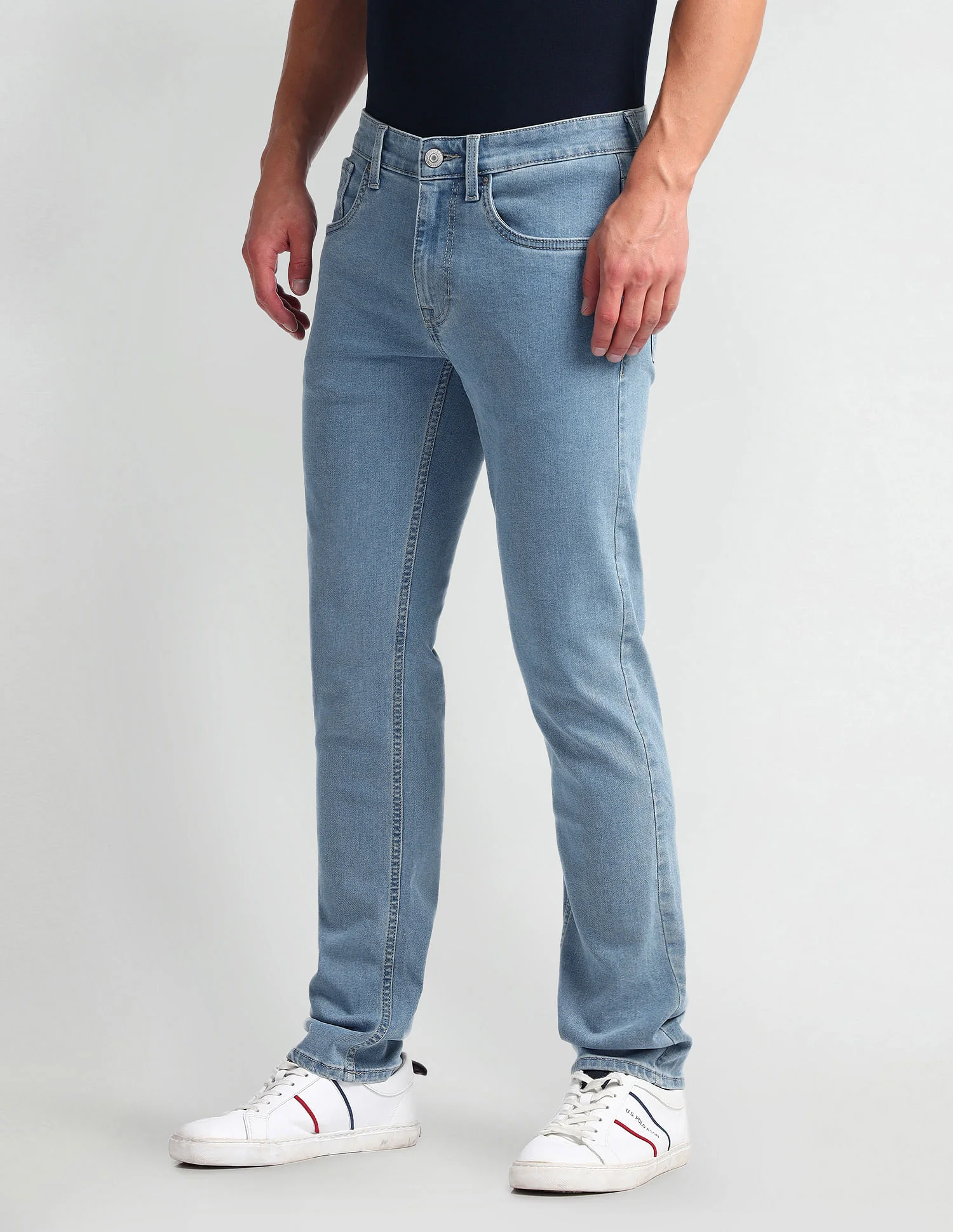 Regallo Skinny Fit Blue Jeans - Image 4