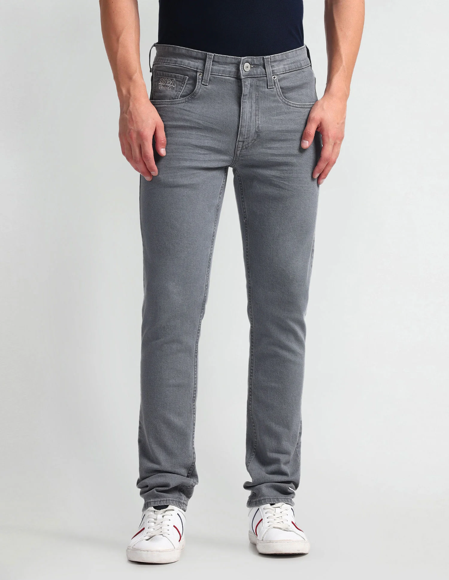 Regallo Skinny Fit Grey Jeans - Image 6