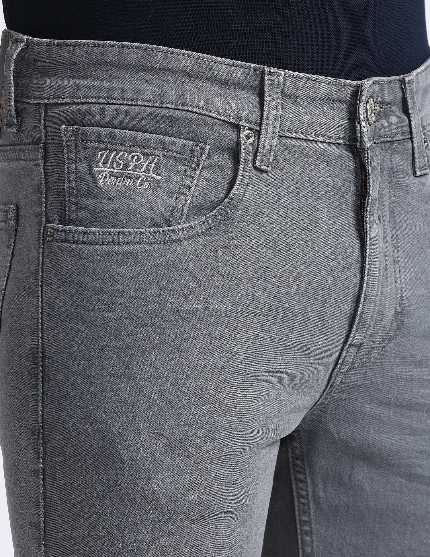 Regallo Skinny Fit Grey Jeans - Image 7