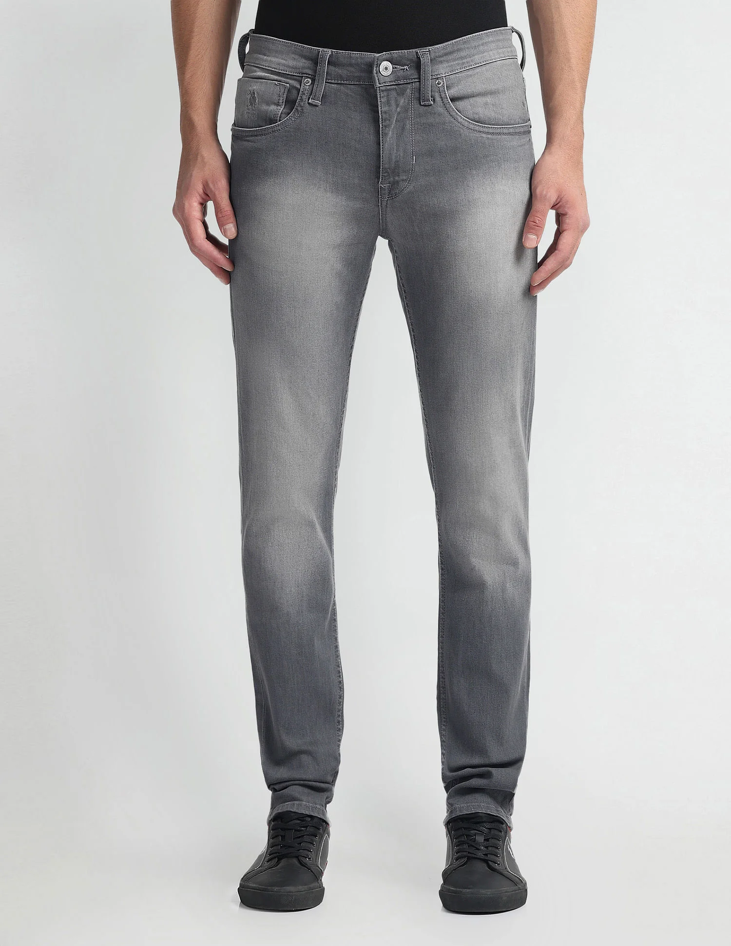 Regallo Skinny Fit Grey Jeans - Image 6