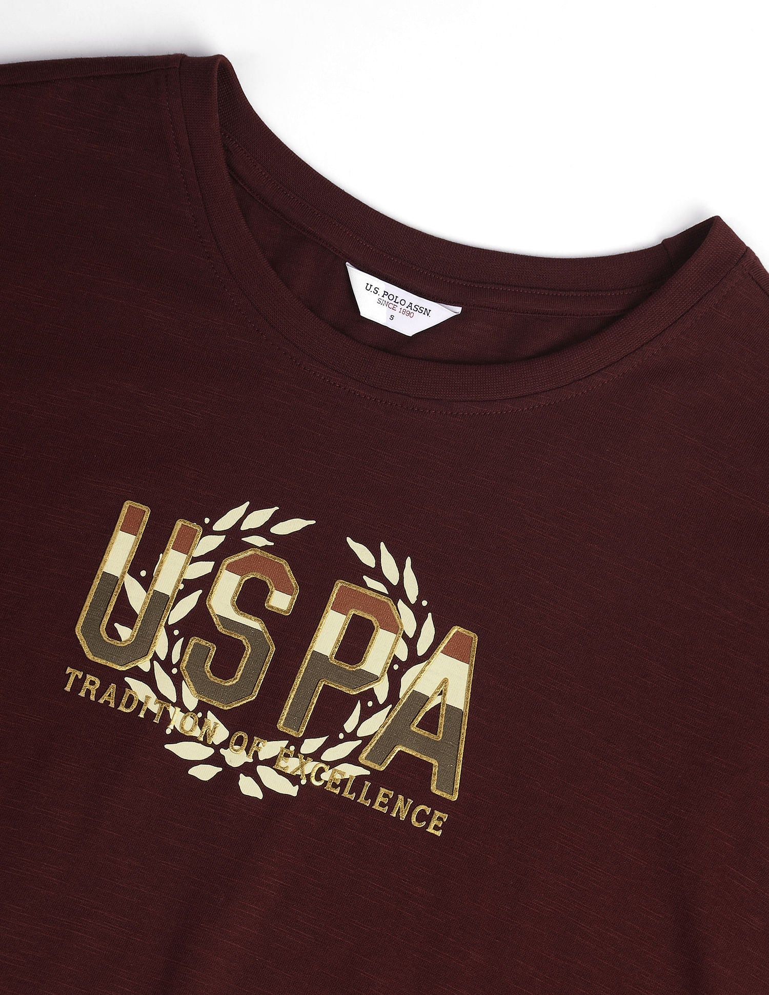 Brand Print Cotton Slub T-Shirt - Image 2