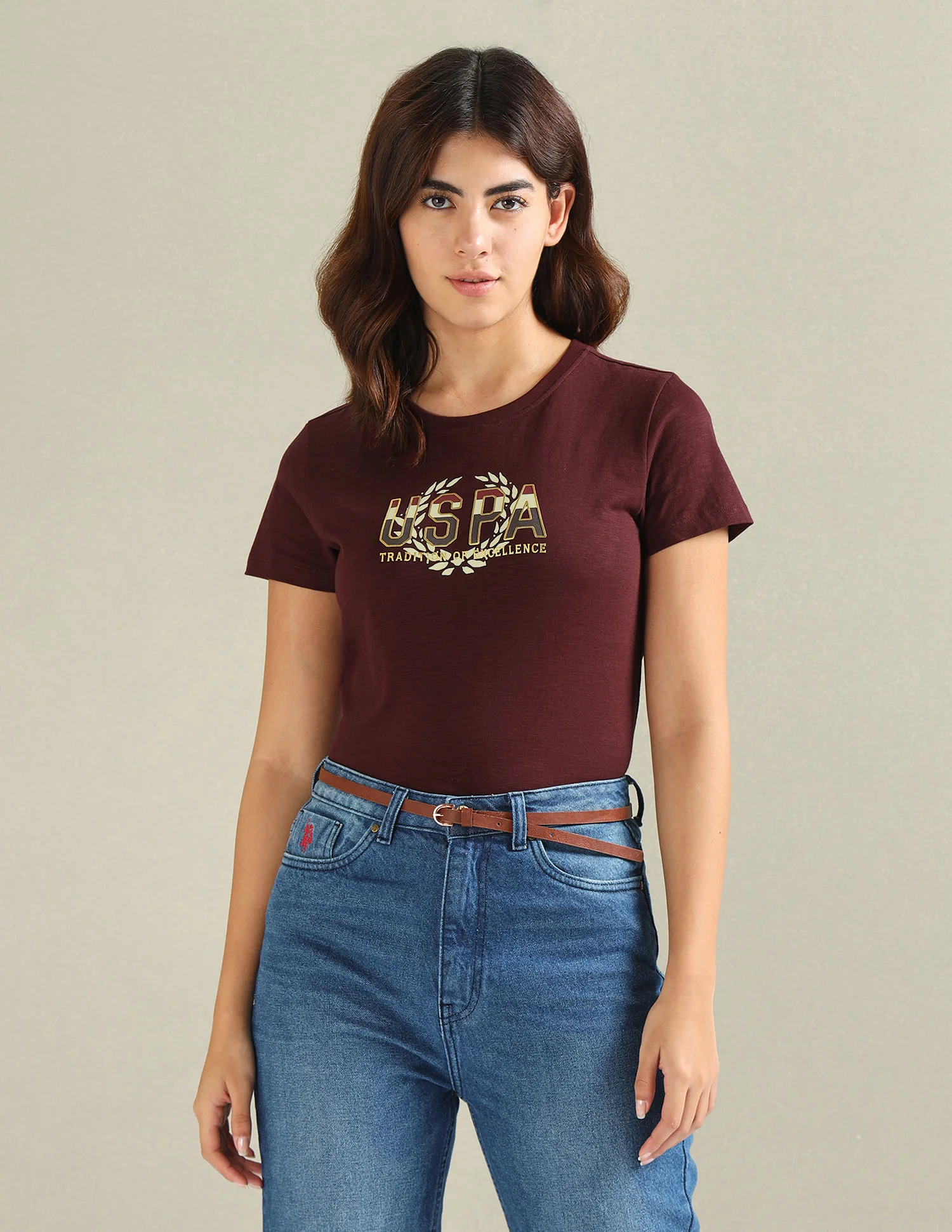 Brand Print Cotton Slub T-Shirt - Image 6
