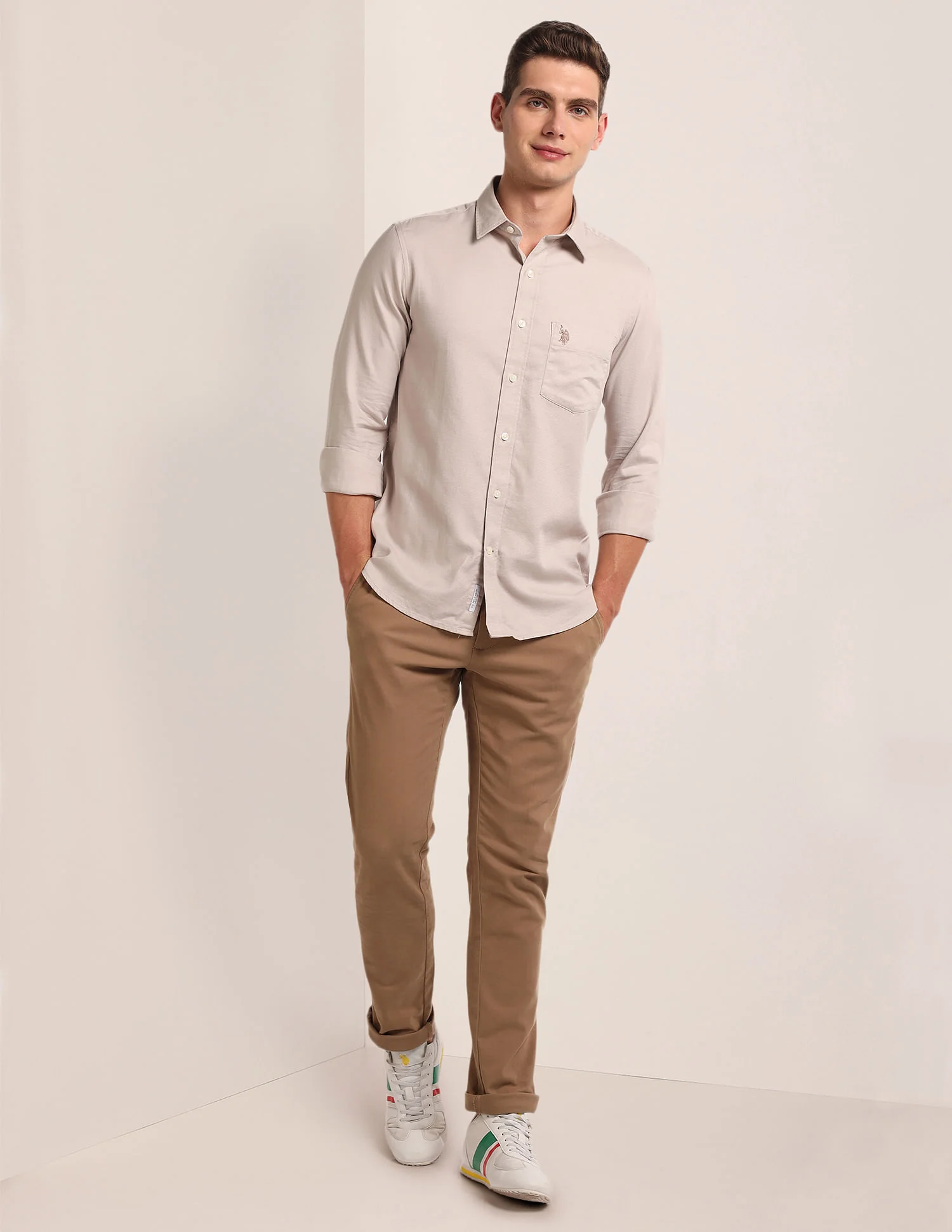 Regular Fit Dobby Shirt - Image 3