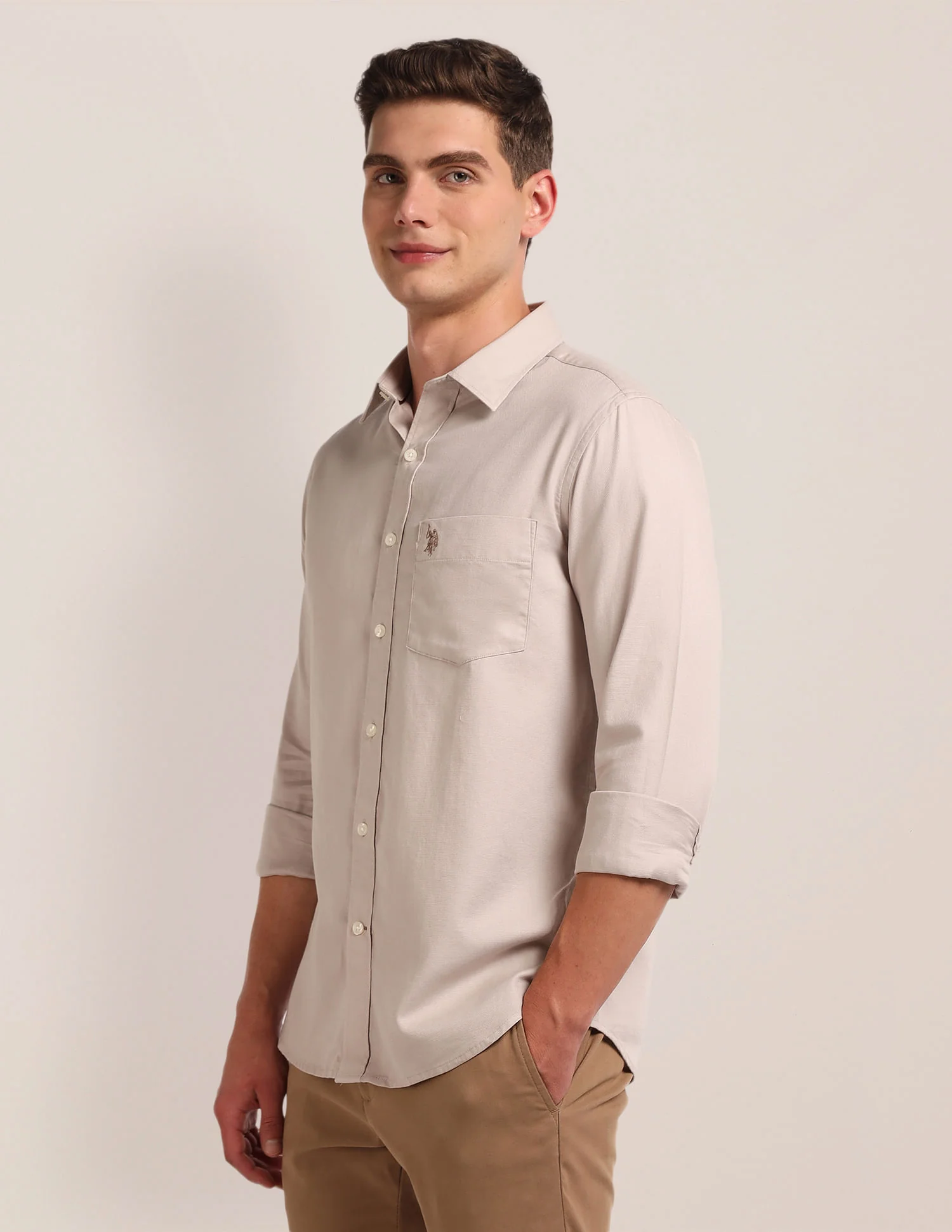 Regular Fit Dobby Shirt - Image 4