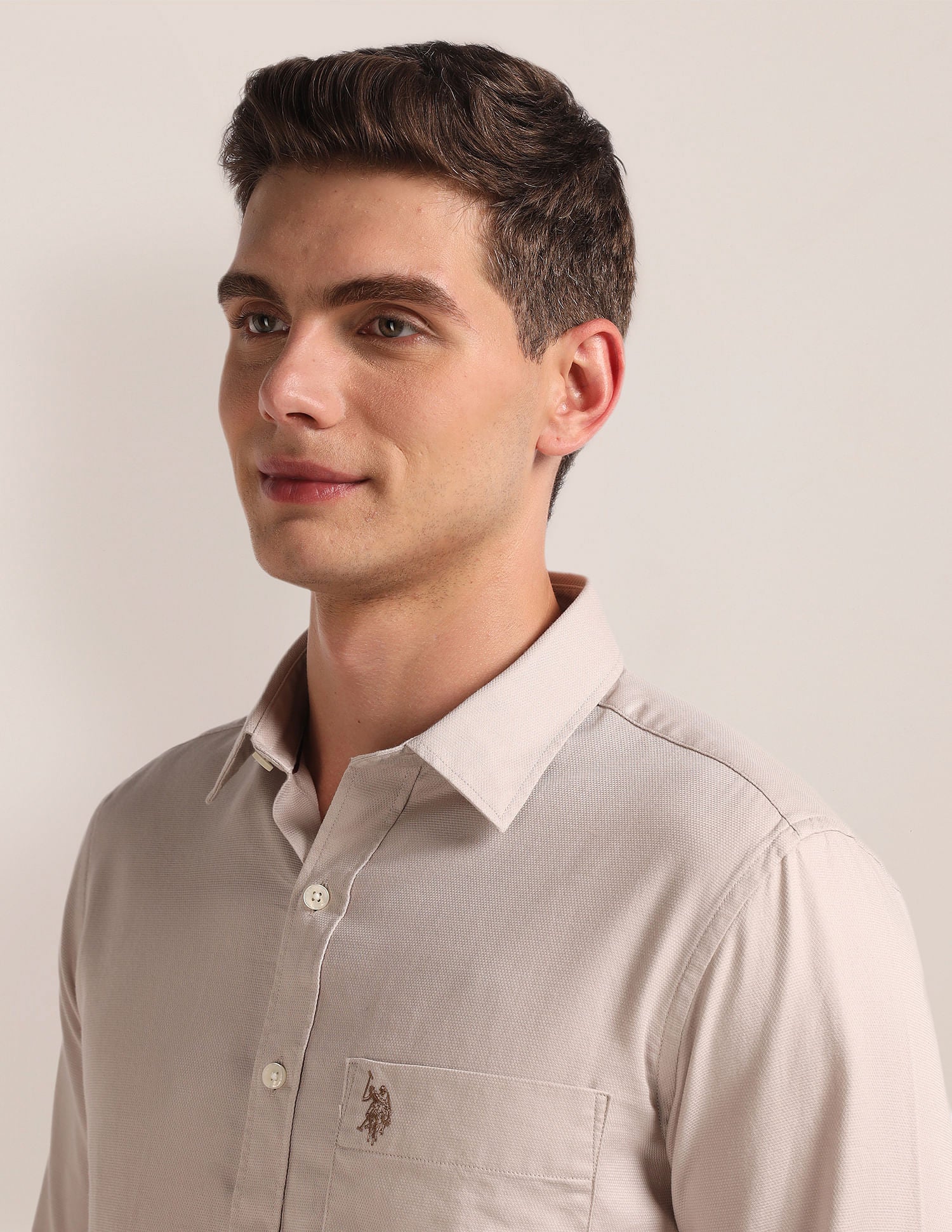 Regular Fit Dobby Shirt - Image 7