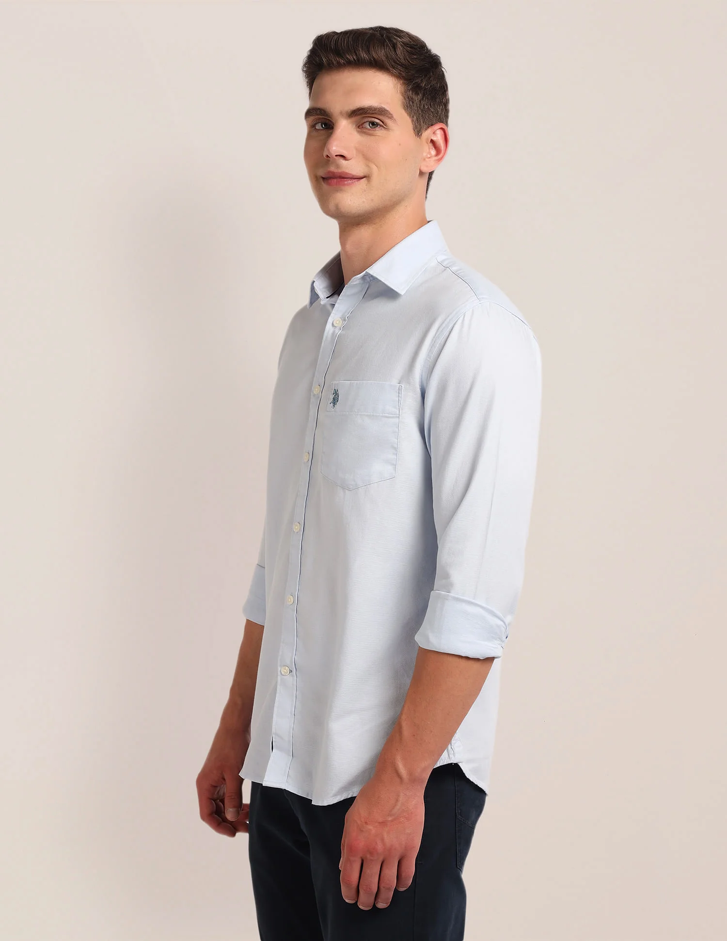 Regular Fit Dobby Shirt - Image 4