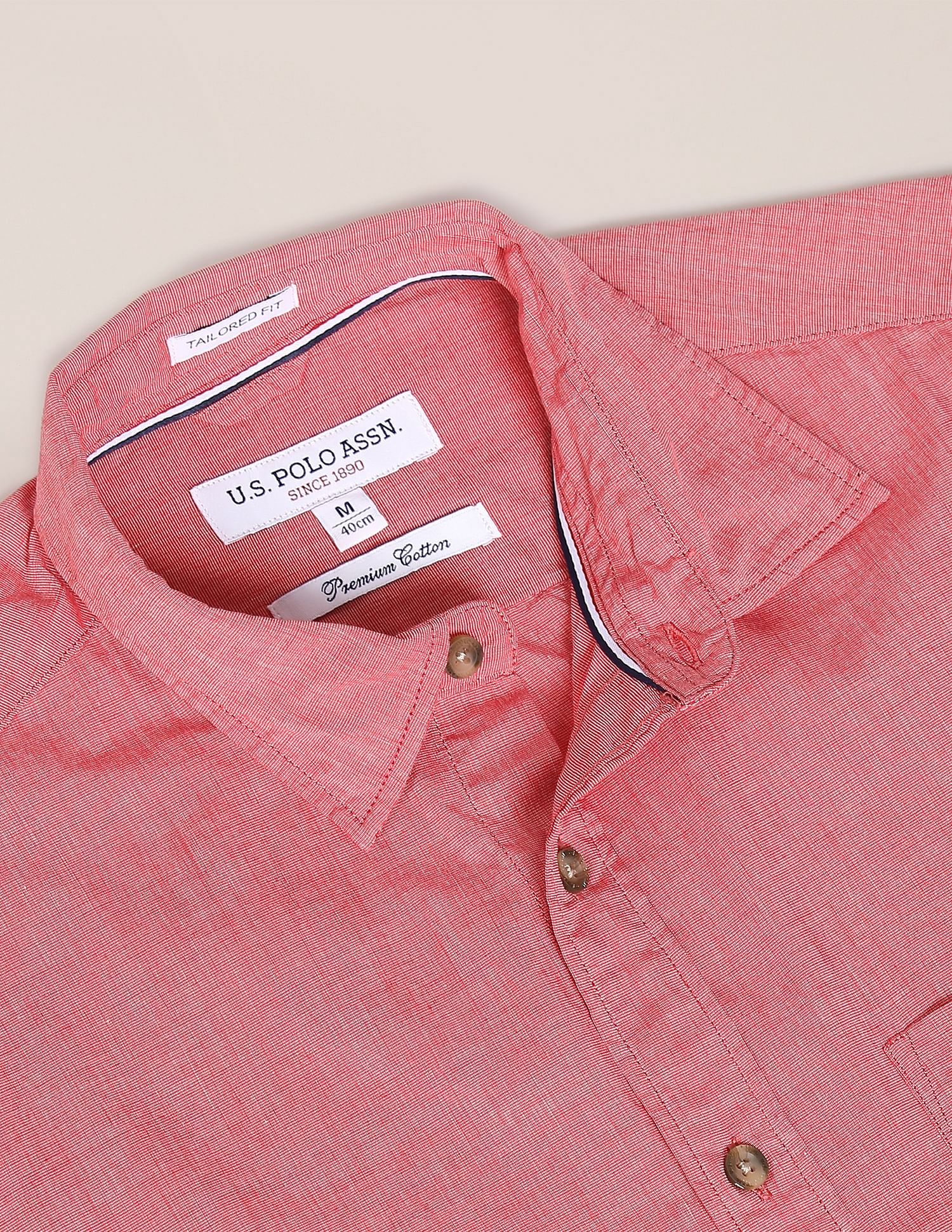 Regular Fit Solid Cotton Casual Shirt - Image 2