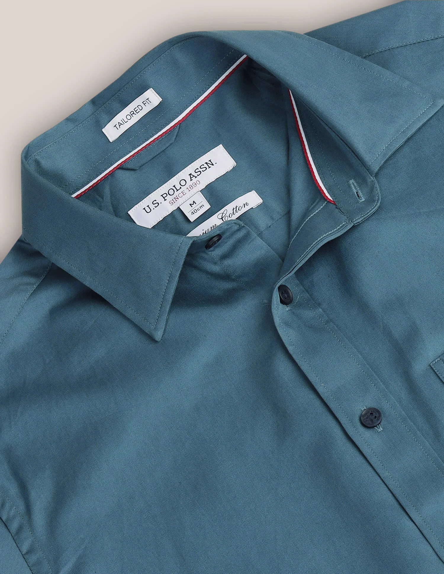 Regular Fit Solid Cotton Casual Shirt - Image 2
