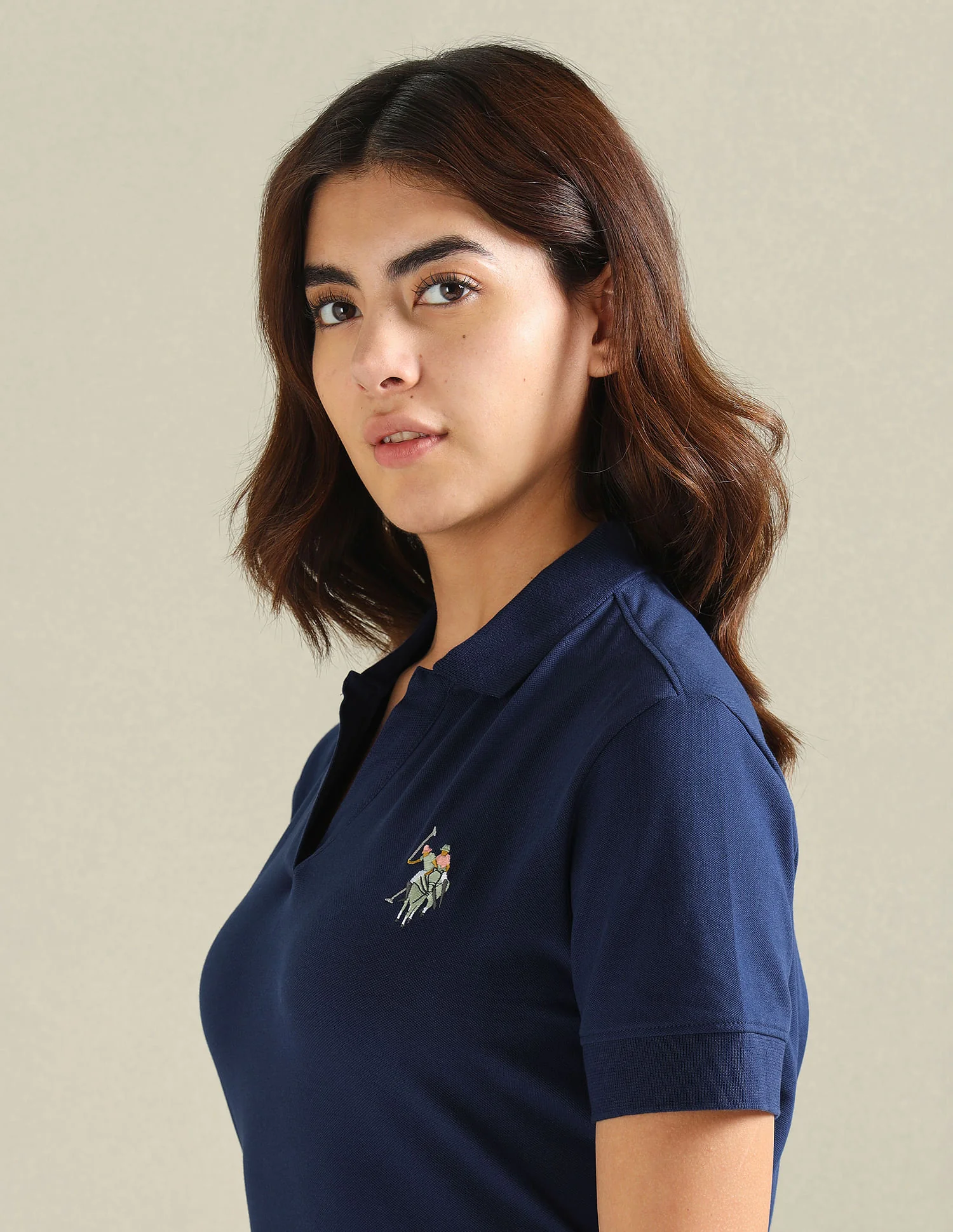 Cotton Stretch Boxy Polo Shirt - Image 7