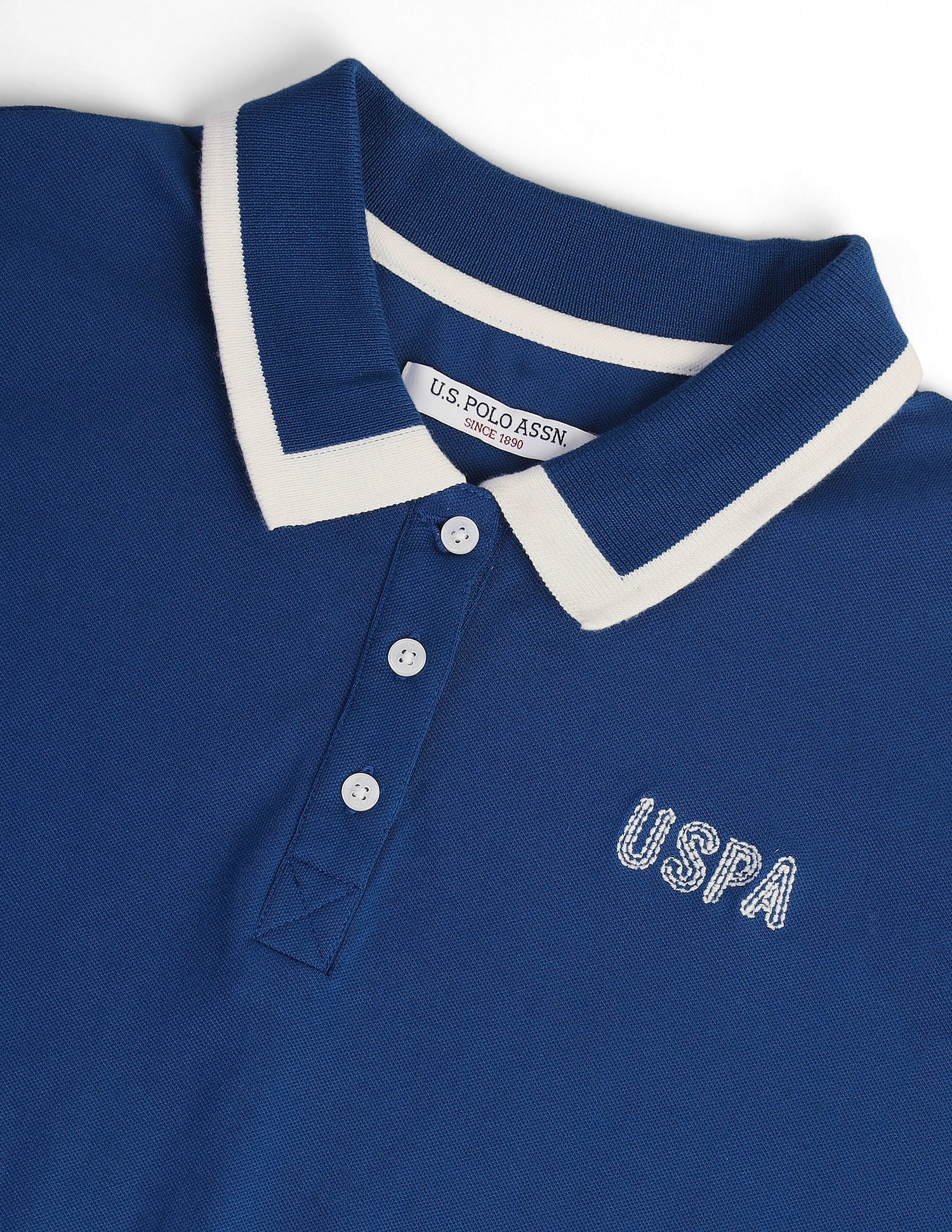 Cotton Stretch Tipped Polo Shirt - Image 2