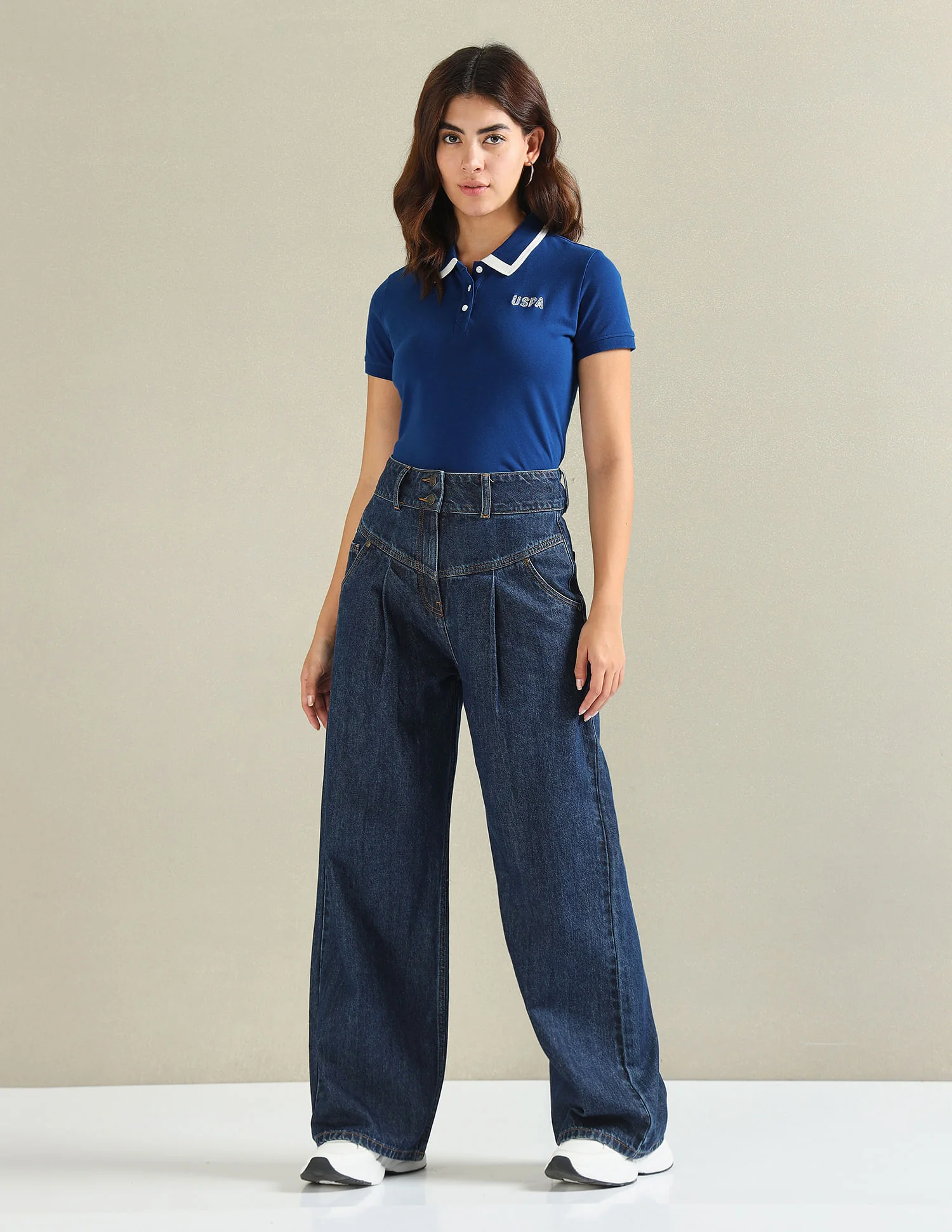 Cotton Stretch Tipped Polo Shirt - Image 3
