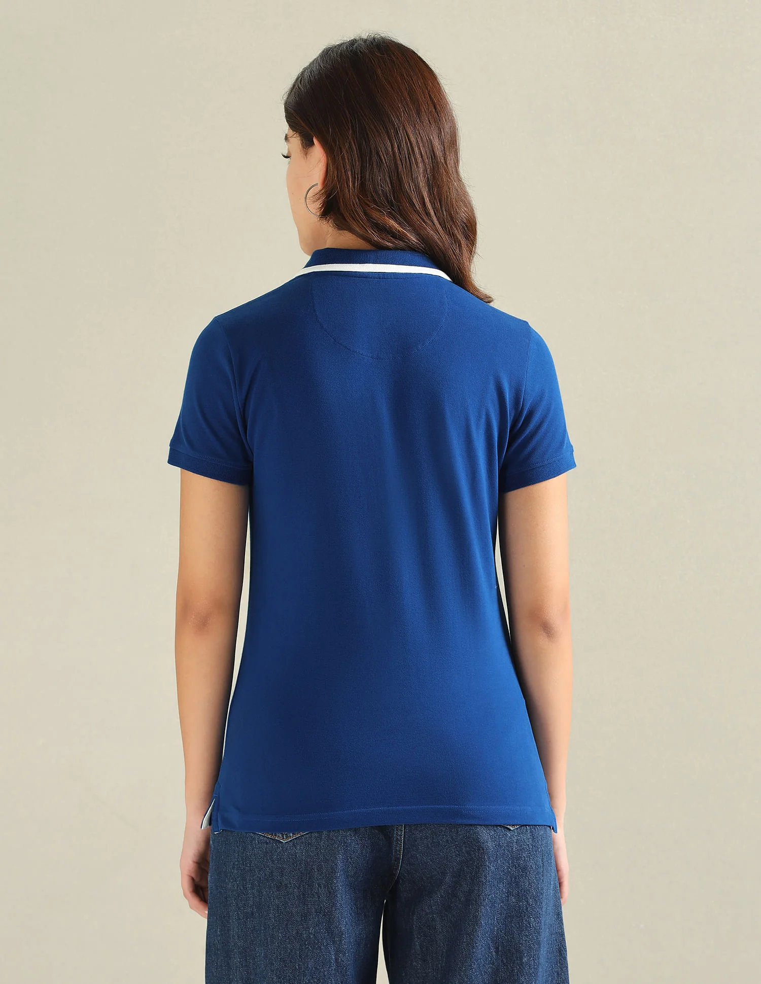 Cotton Stretch Tipped Polo Shirt - Image 5