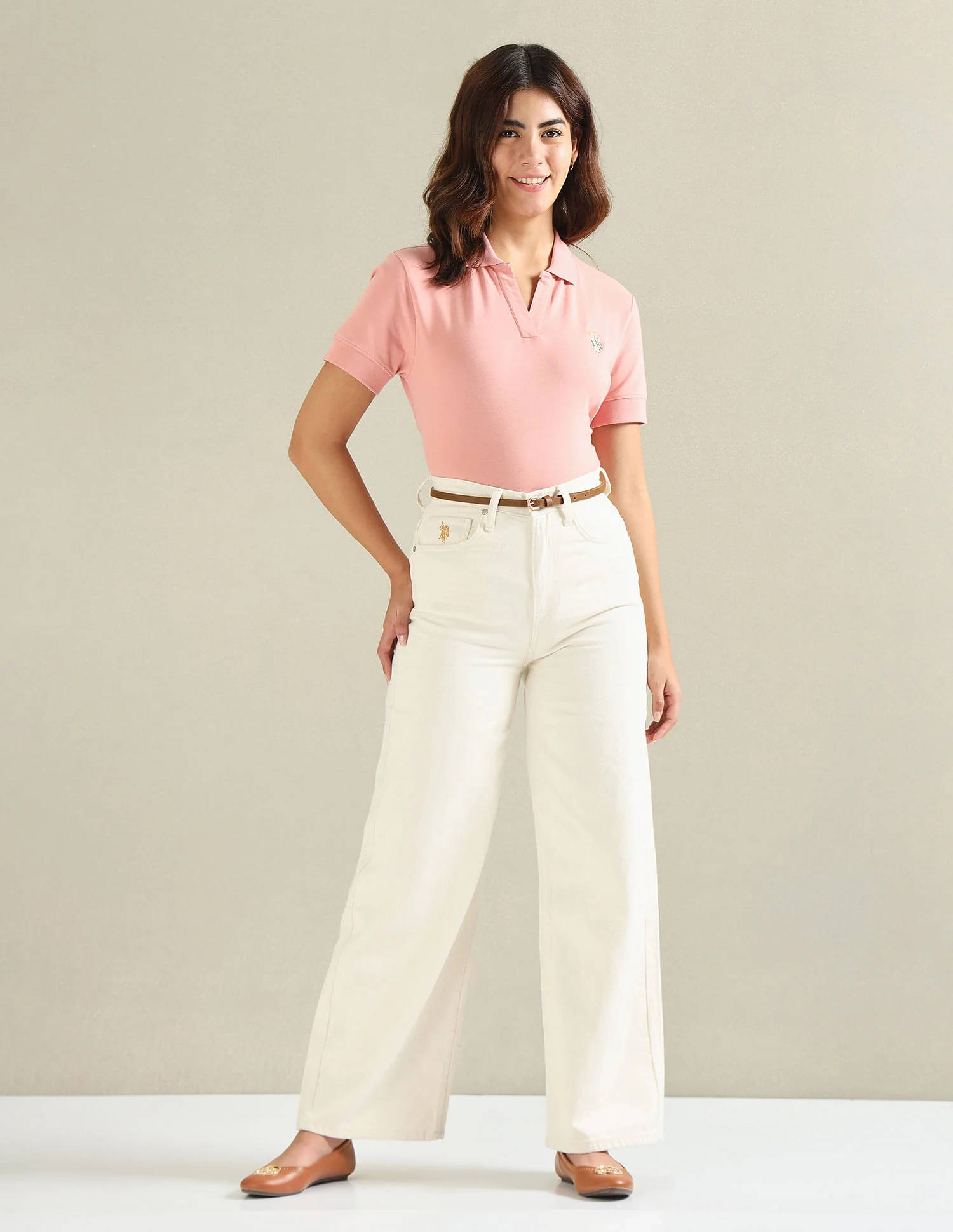 Cotton Stretch Boxy Polo Shirt - Image 3