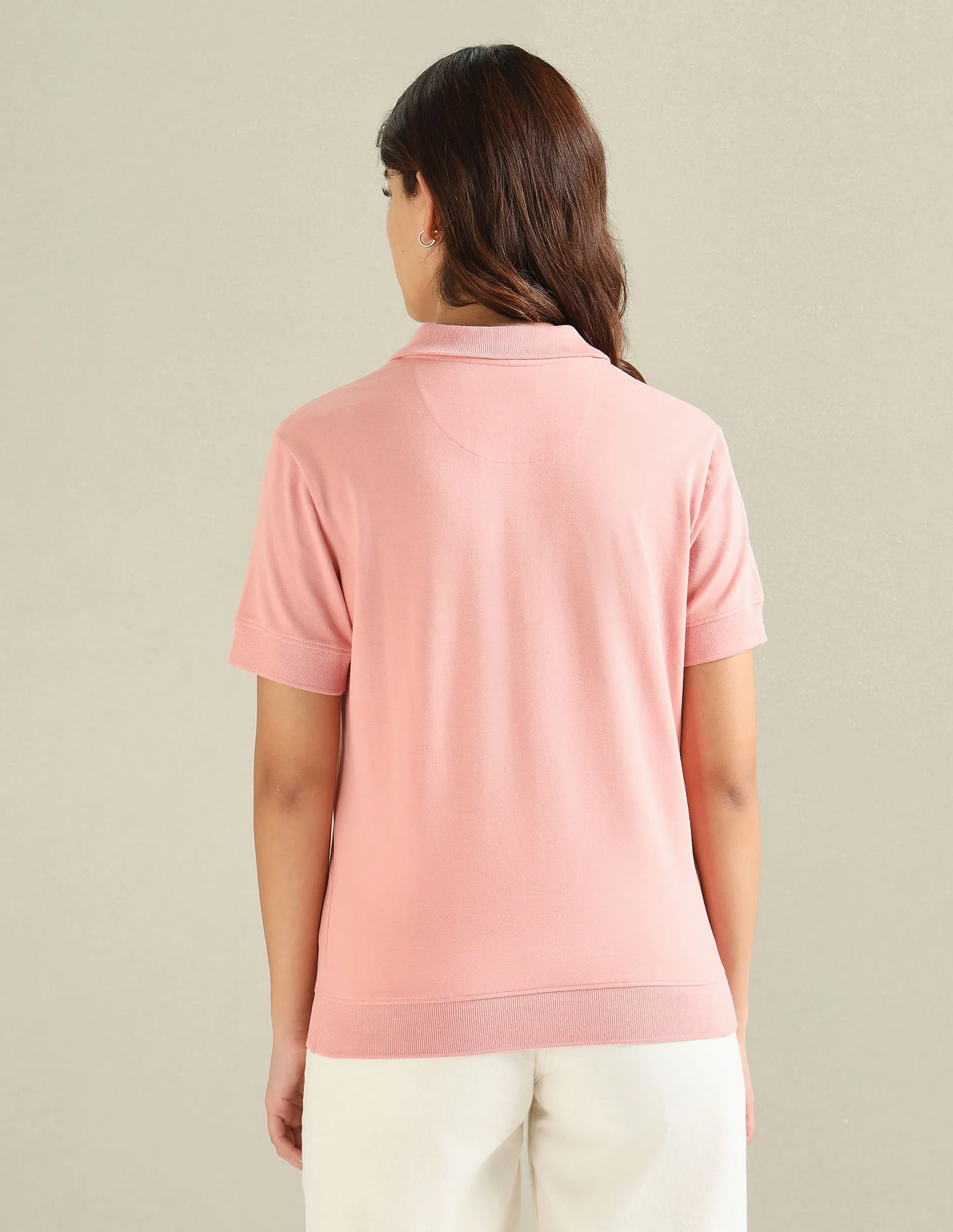 Cotton Stretch Boxy Polo Shirt - Image 5