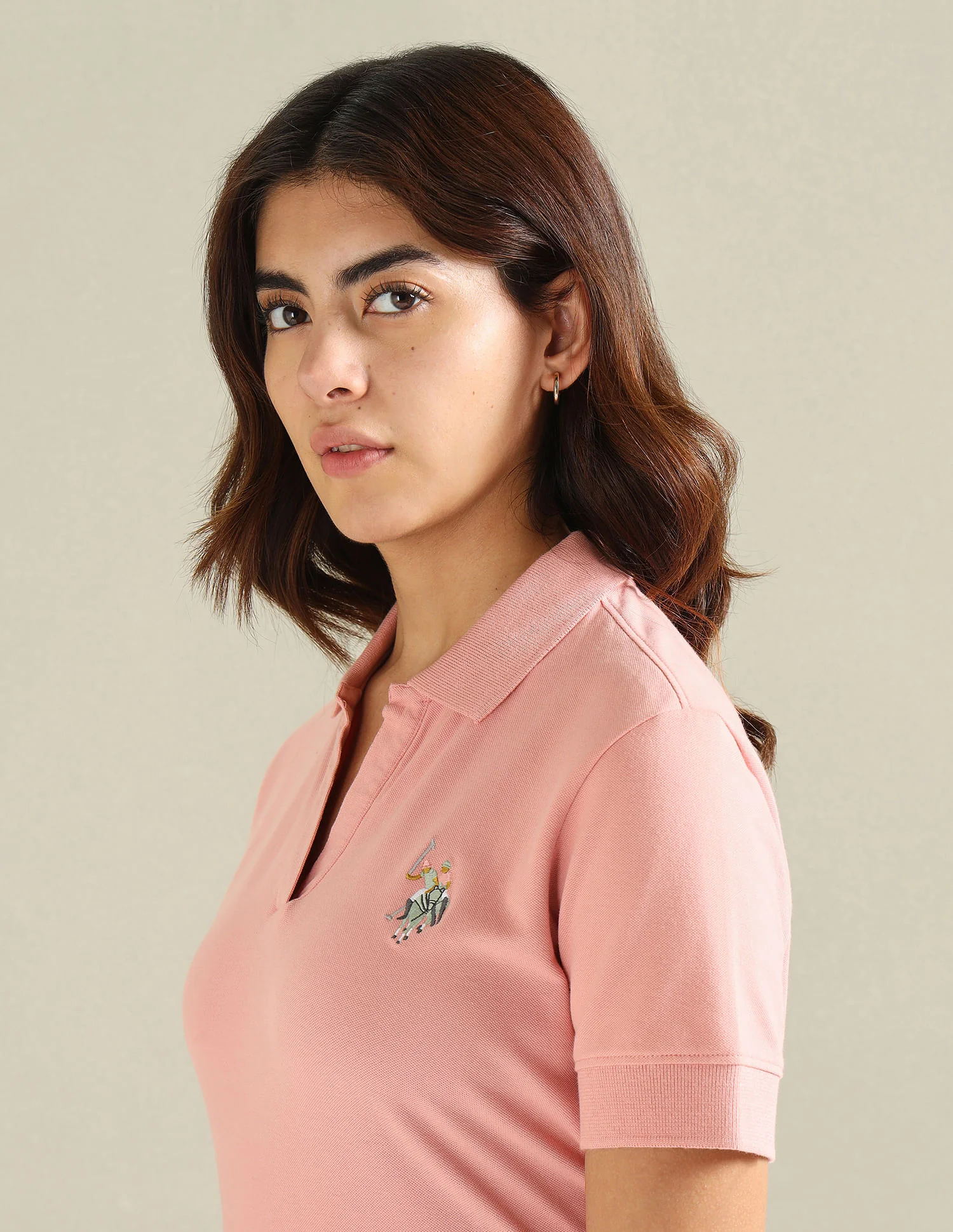 Cotton Stretch Boxy Polo Shirt - Image 7