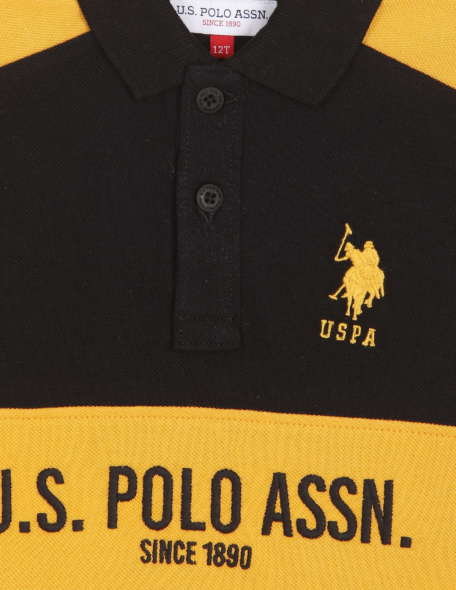 Ribbed Collar Branding Polo Shirt - Image 3