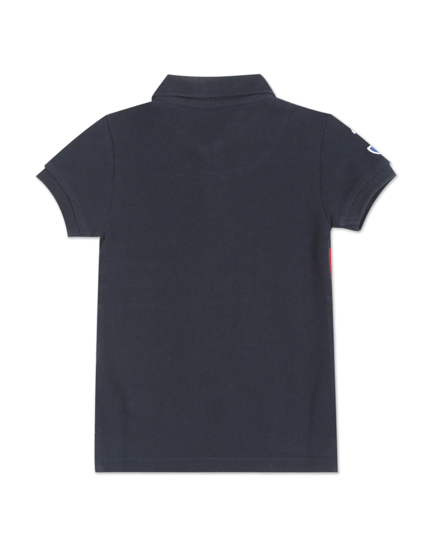 Ribbed Collar Colour Block Polo Shirt - Image 2